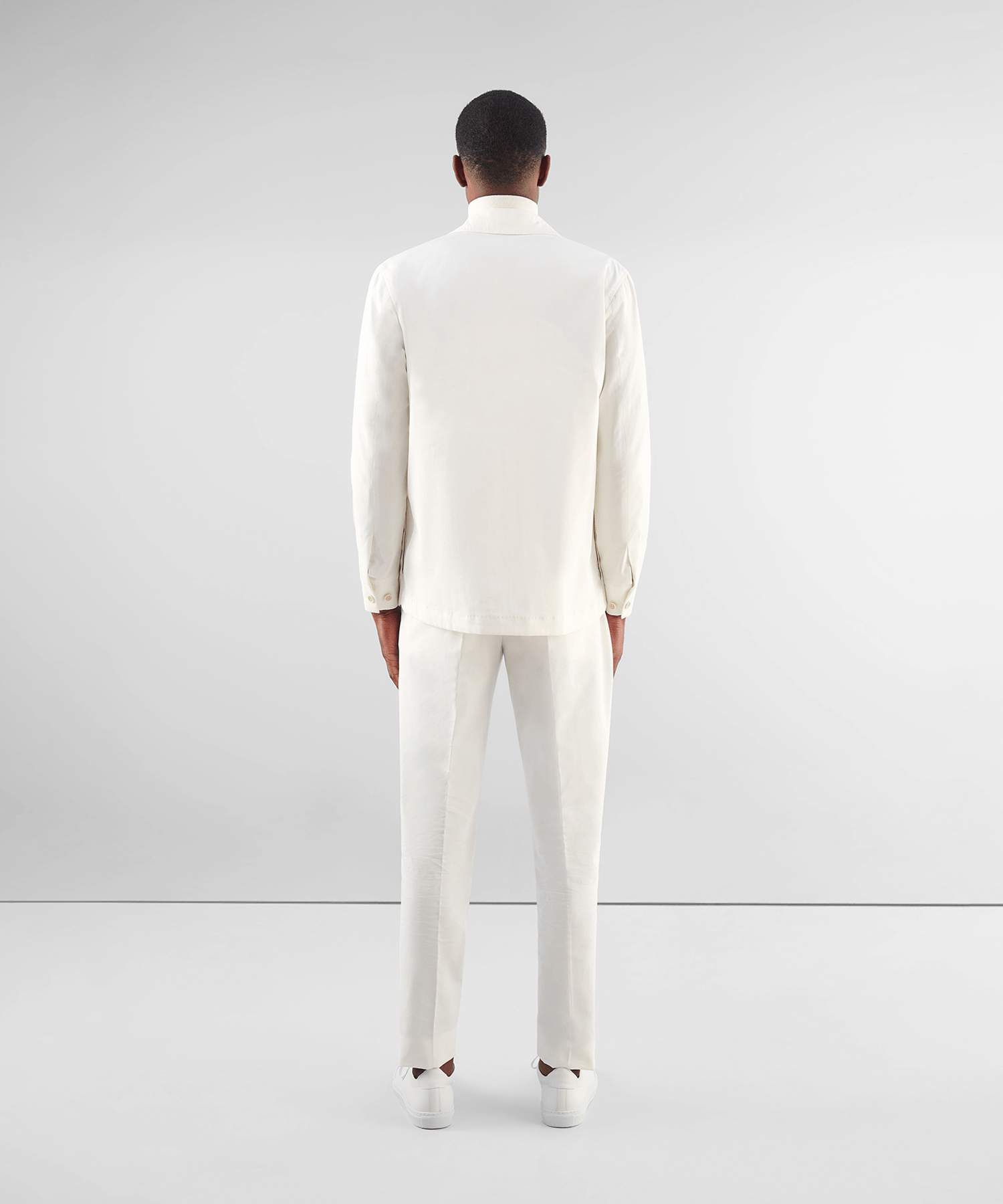 Overshirt katoen/kasjmier off-white (Cashco by Zegna)