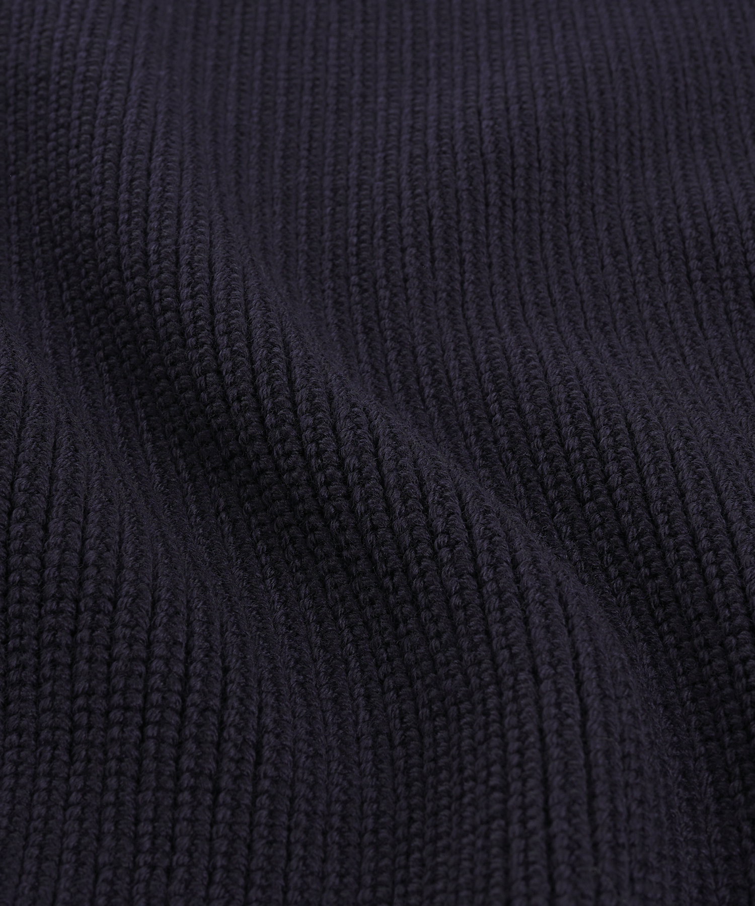 Trui half-zip merinowol donkerblauw