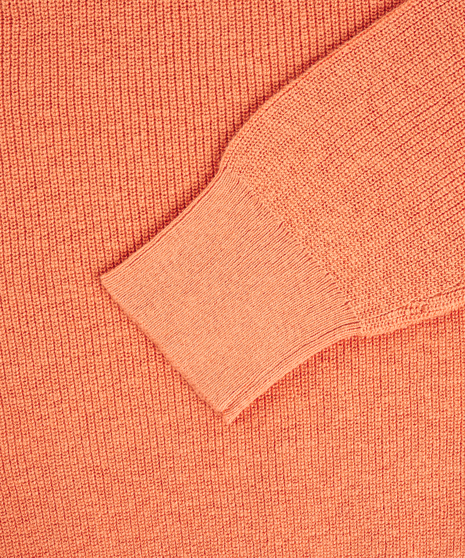 Trui crewneck katoen/linnen oranje