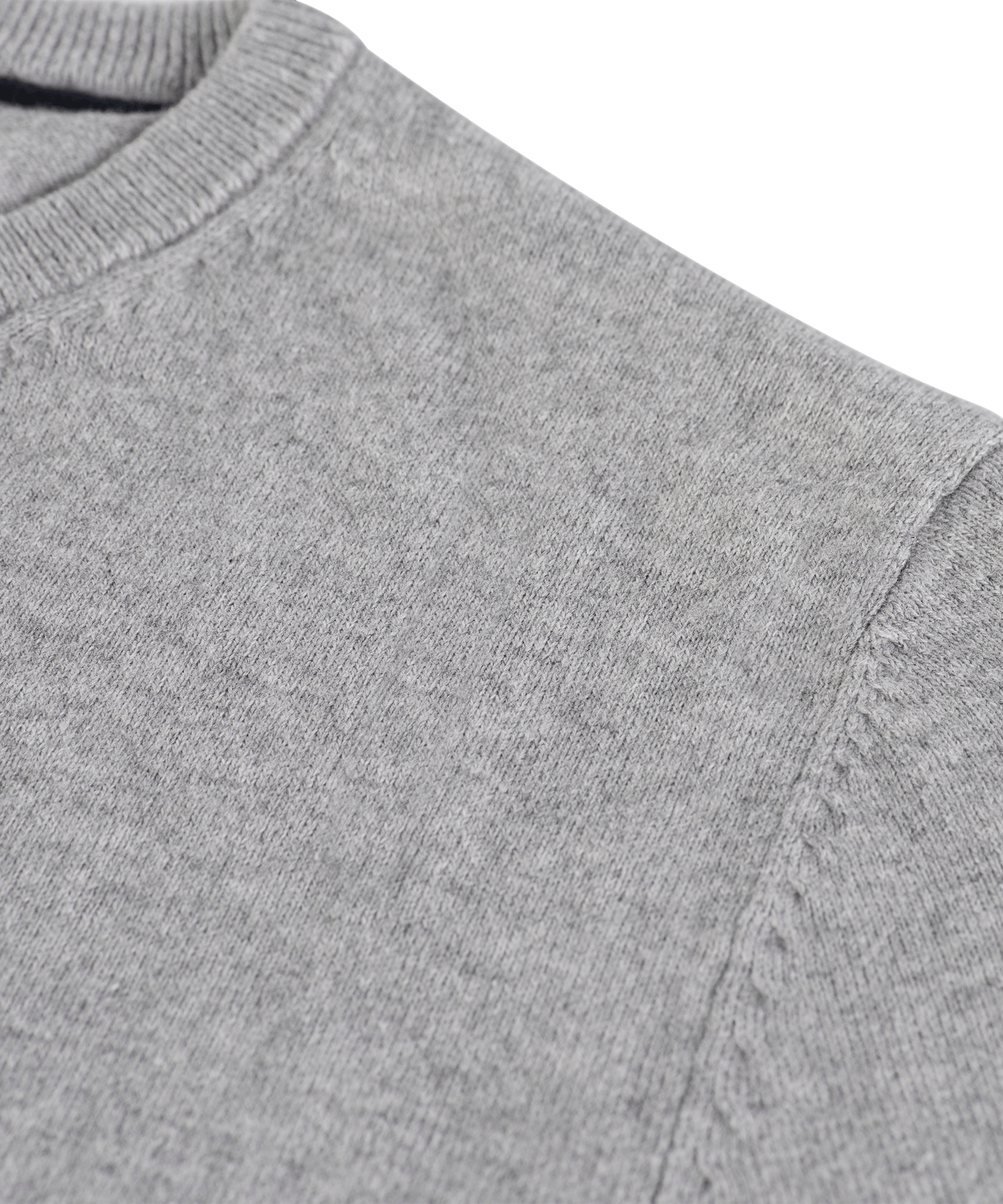 PULLOVER ROUNDNECK CO WS L / Lichtgrijs