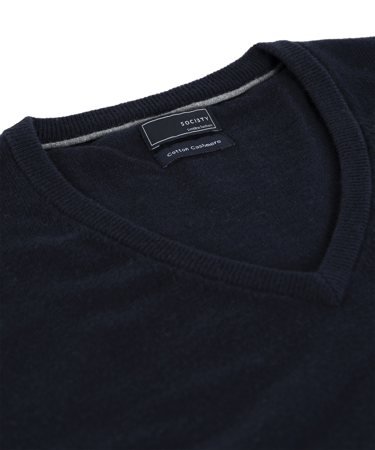 PULLOVER V-NECK CO WS L / Donkerblauw