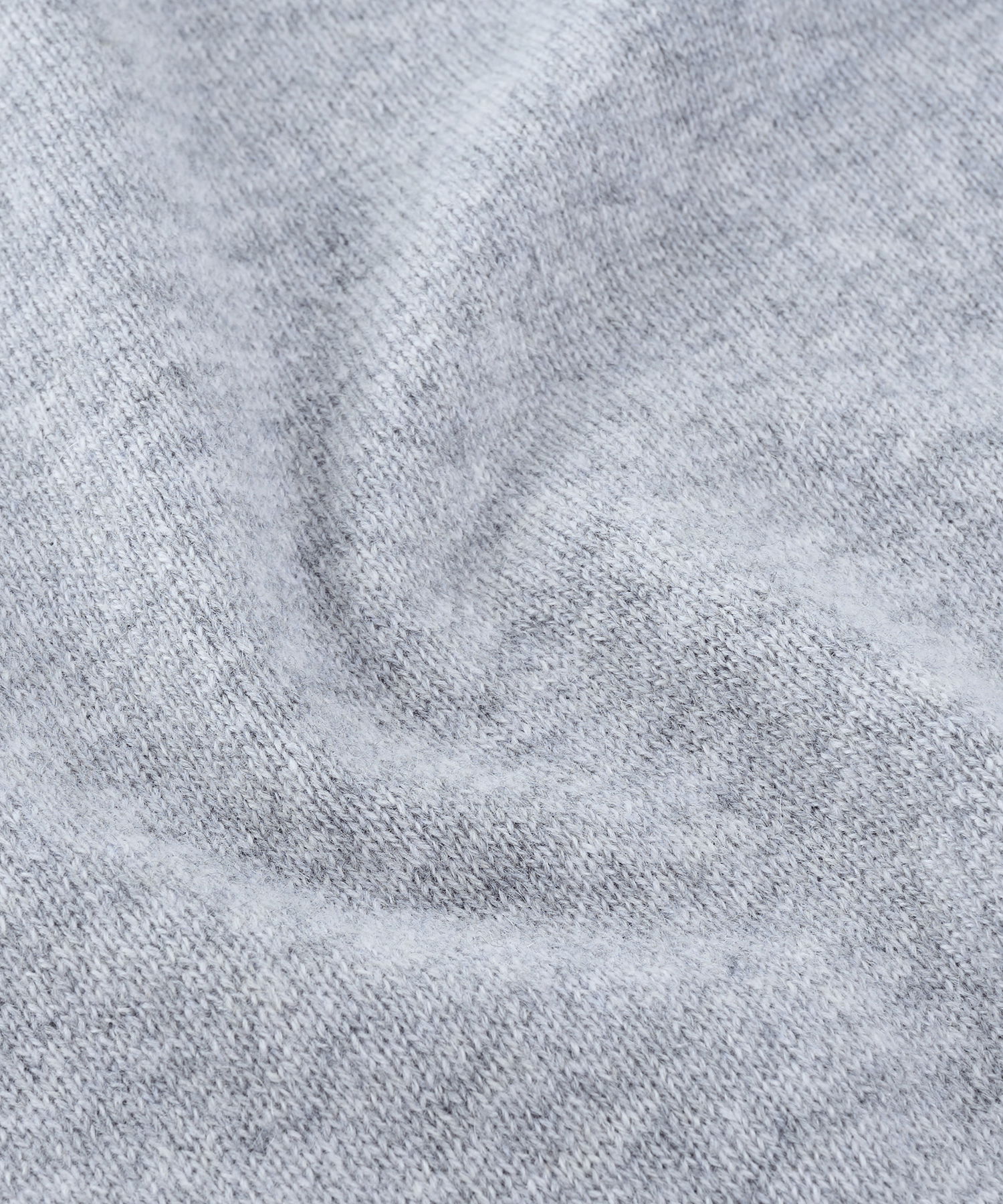 Trui half-zip kasjmier grijs