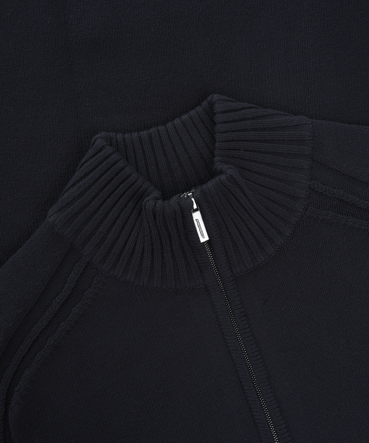 Vest katoen stretch donkerblauw