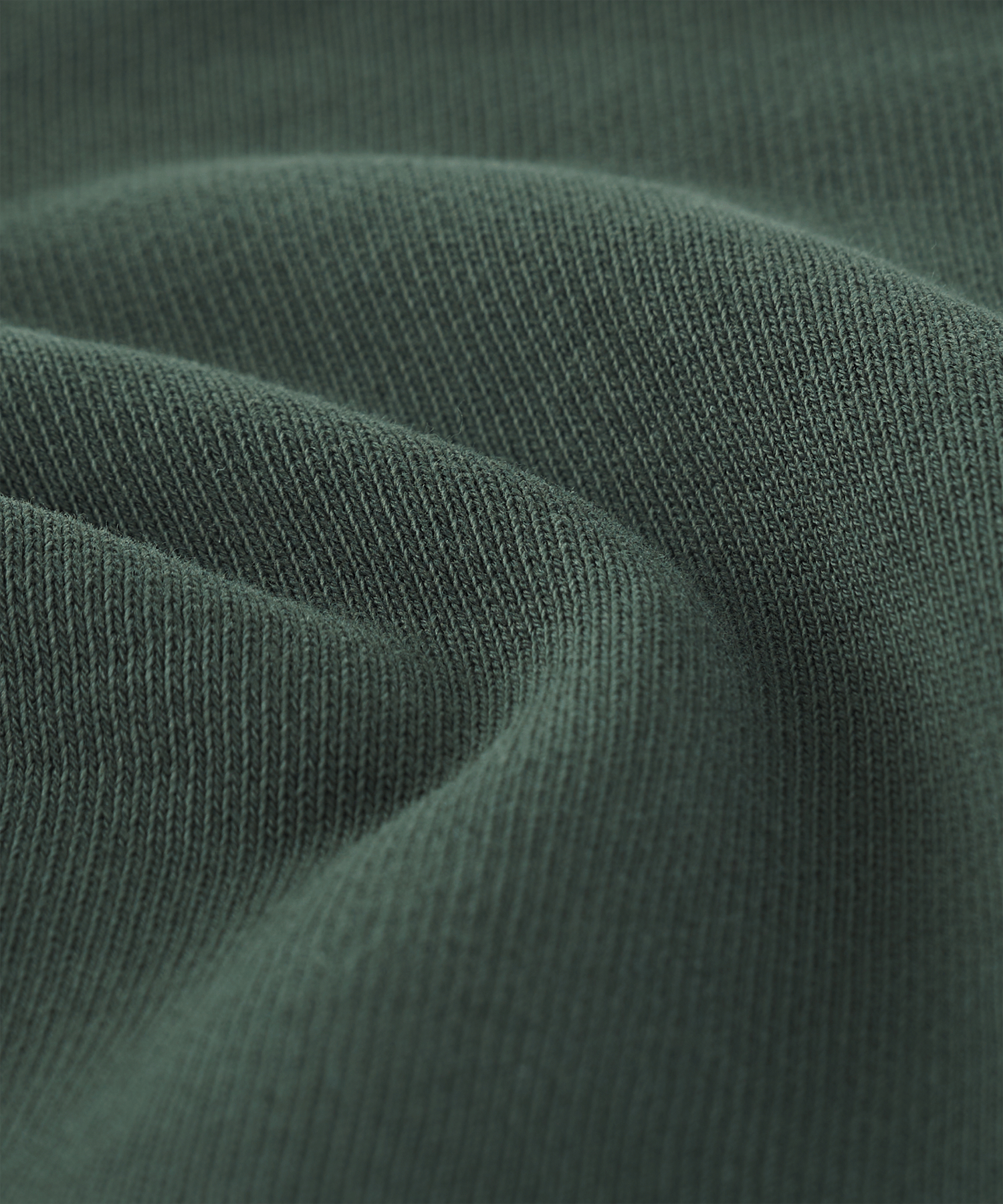 Hoodie katoen legergroen