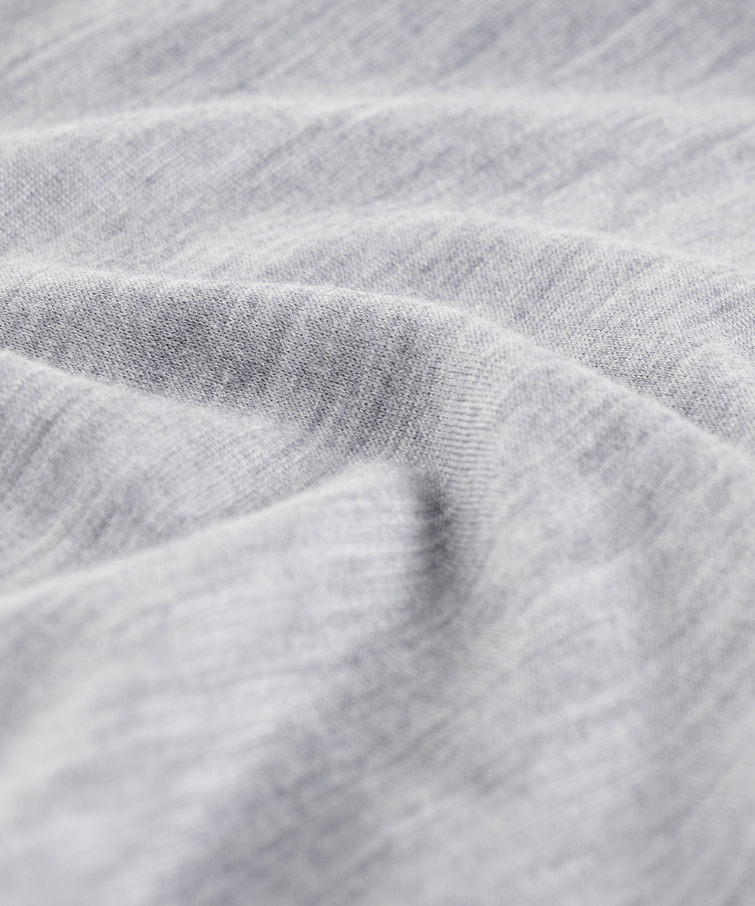 T-shirt merinowol grijs