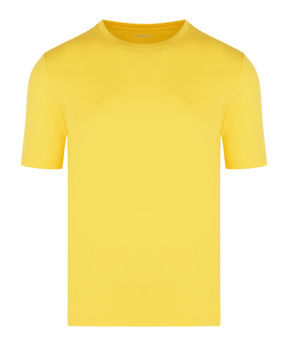 T-shirt gemerceriseerd katoen geel