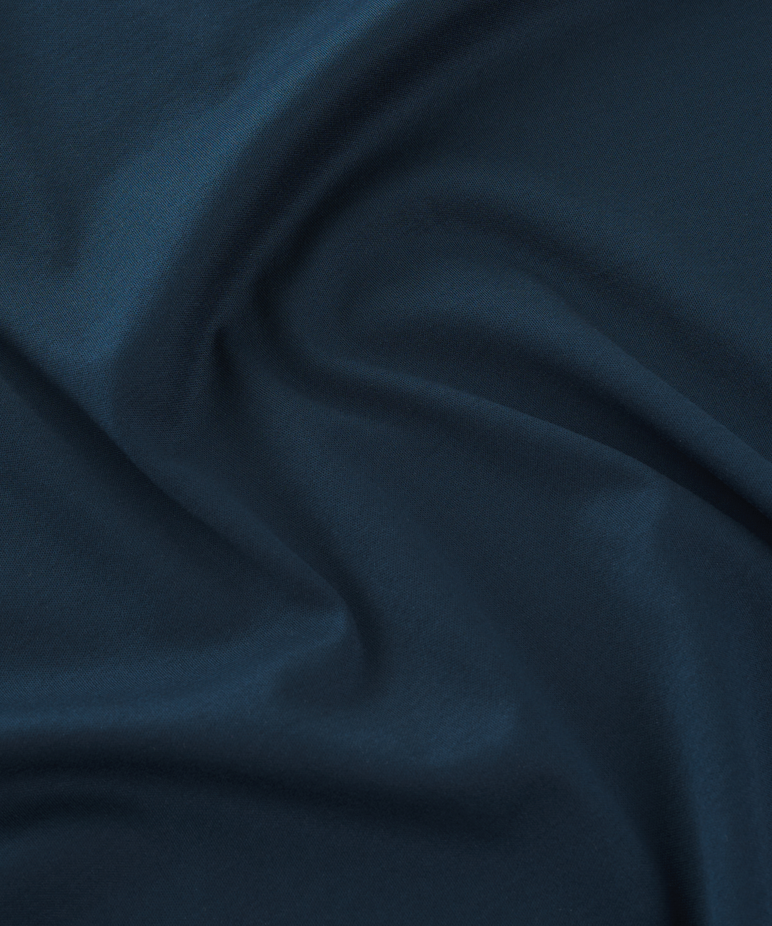 Long sleeve T-shirt mercerized katoen donkerblauw