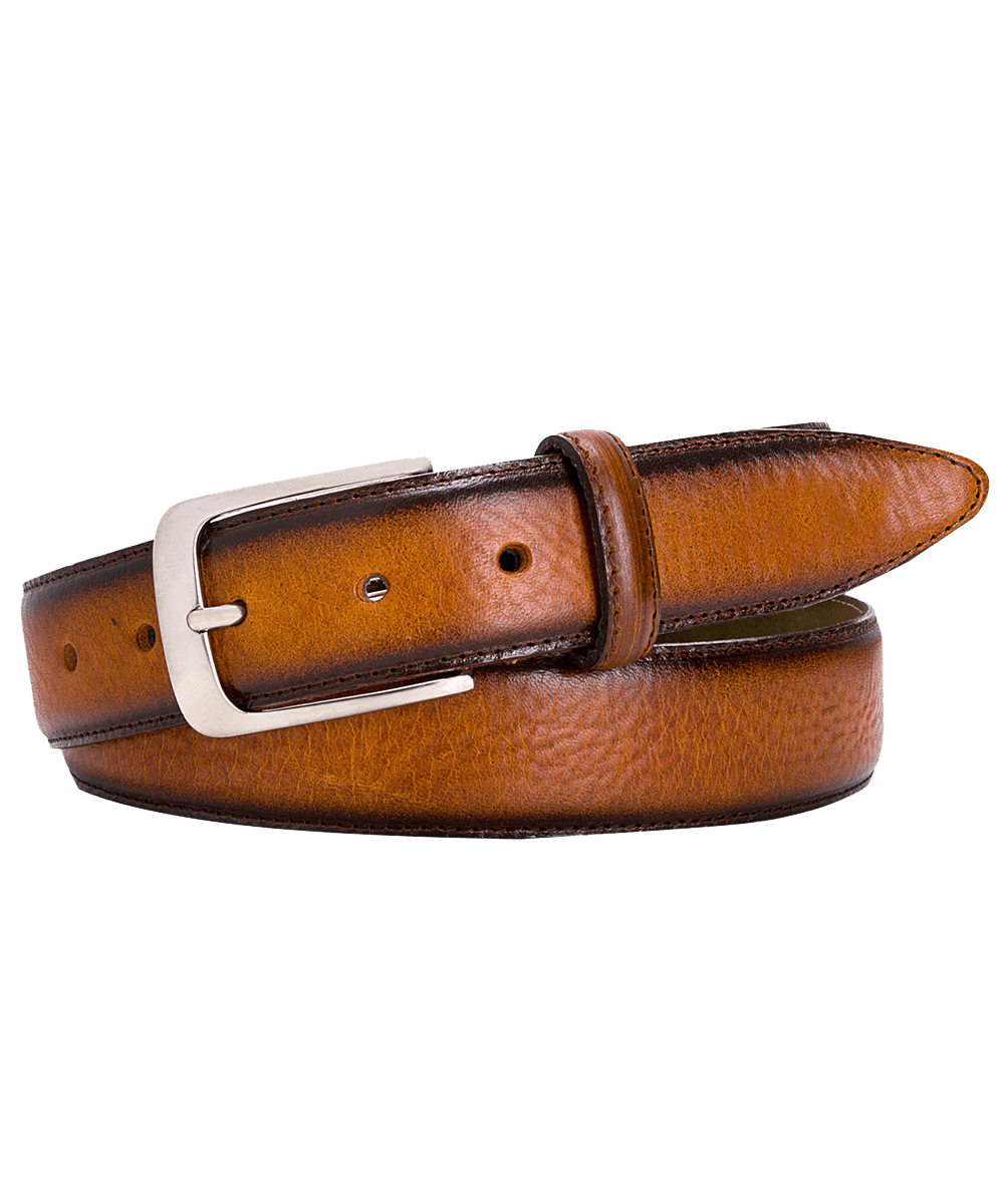 Profuomo riem polished leer bruin The Society Shop