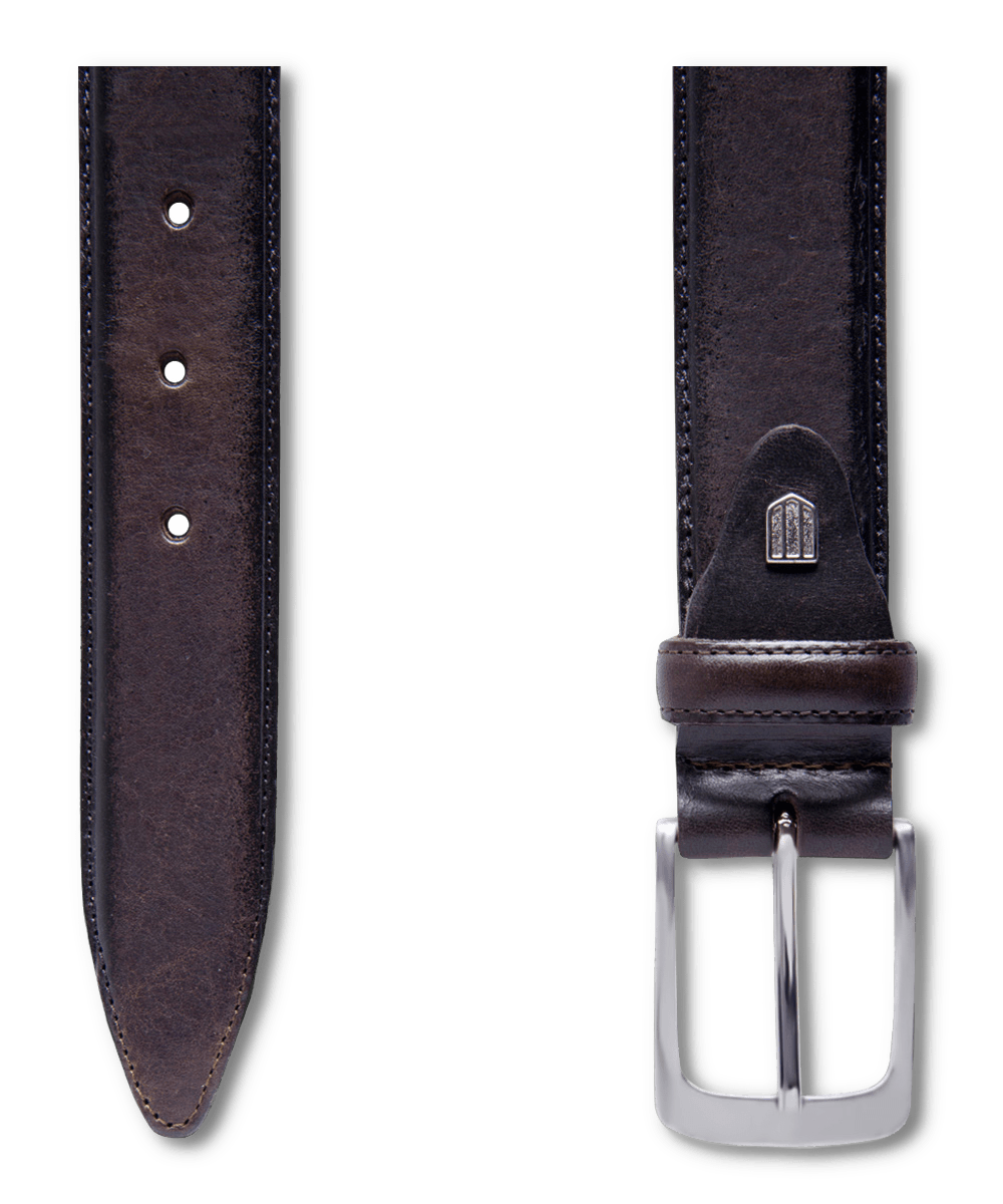 BELT LTHR SIDE POLIS 100 / Donkerbruin