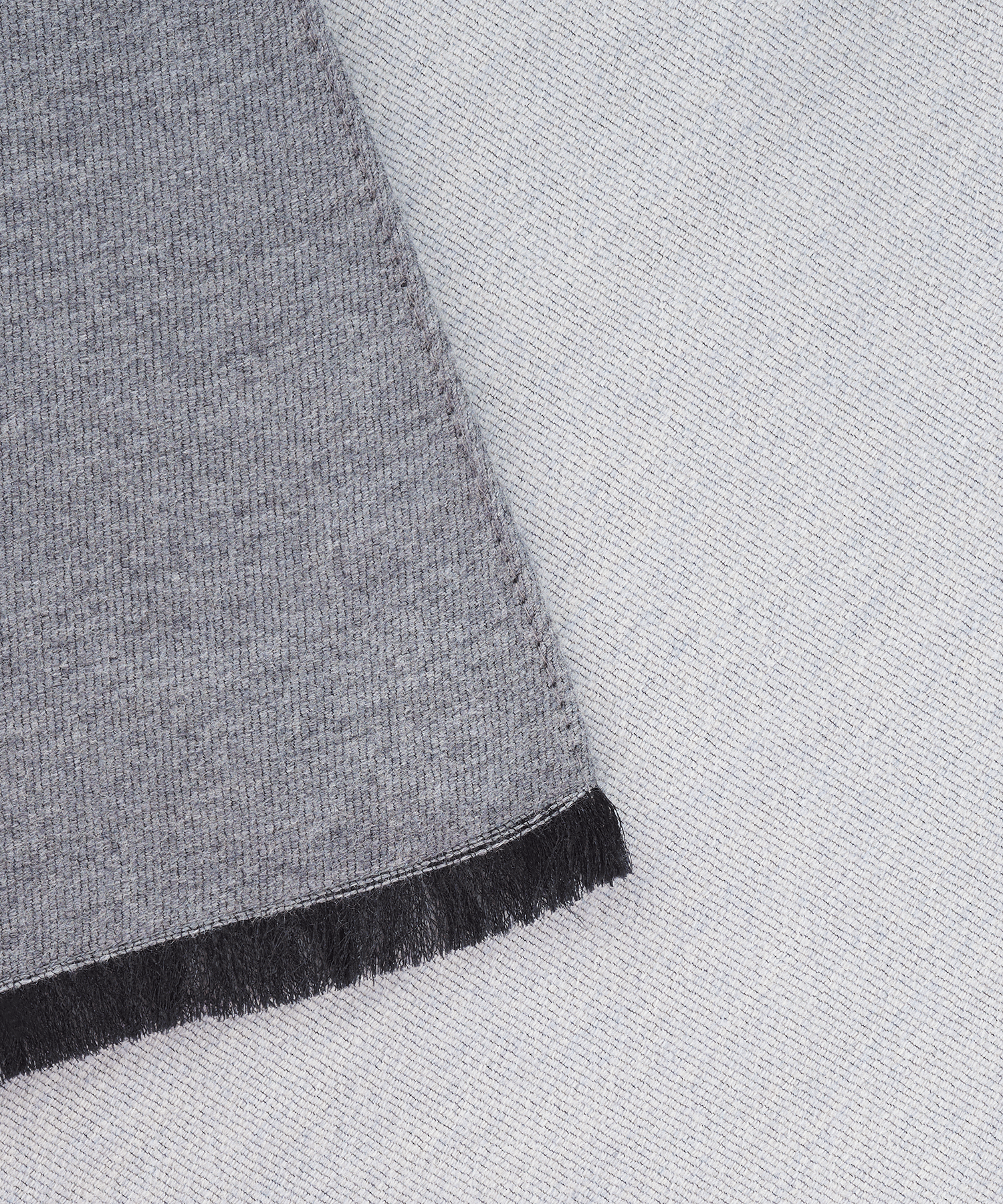 Sjaal wol/zijde grijs