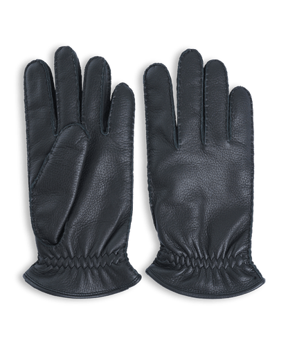 Handschoenen zwart leer