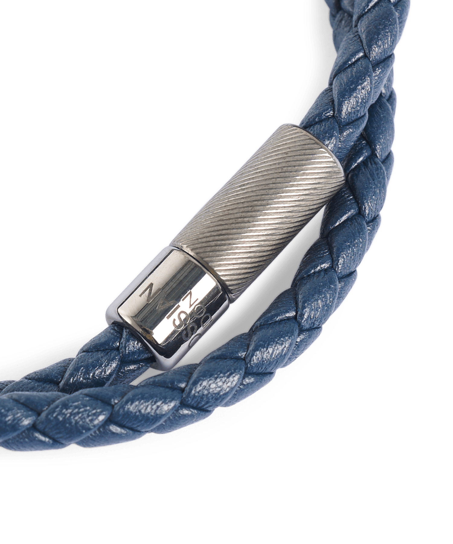 Armband leer marineblauw