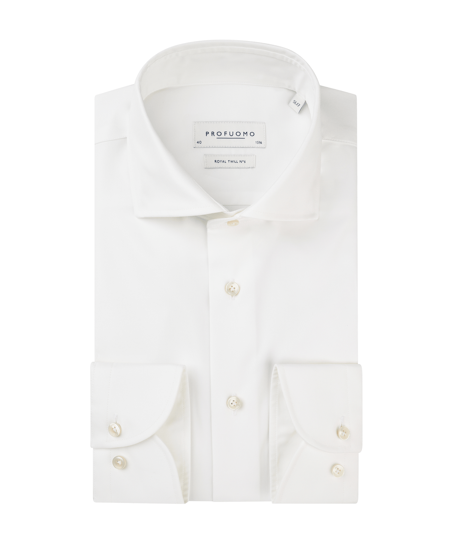 Overhemd royal twill no.13 long sleeve wit