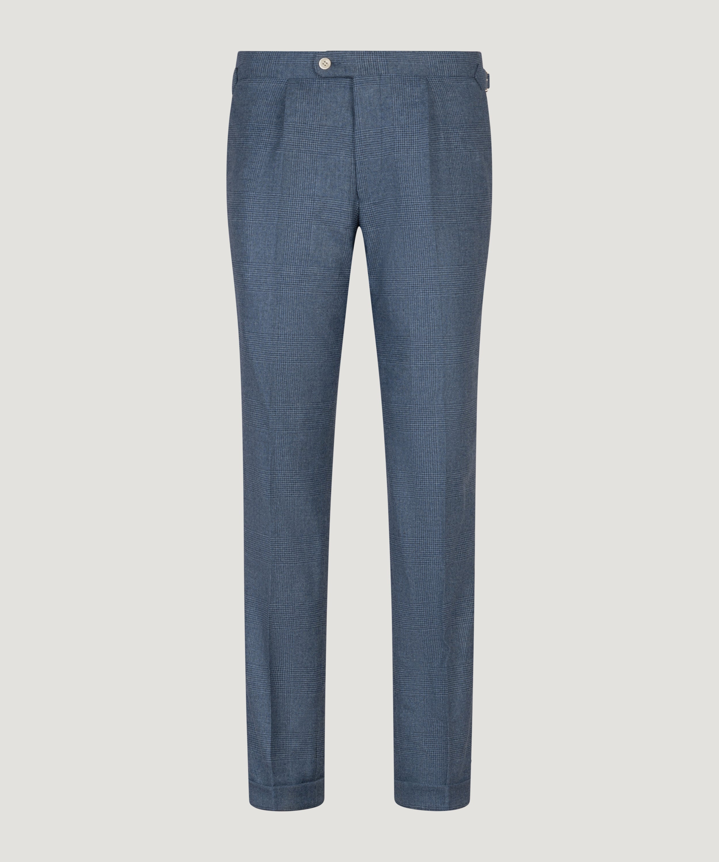 Pak Zegna Trofeo Cashmere blauw Prince of Wales