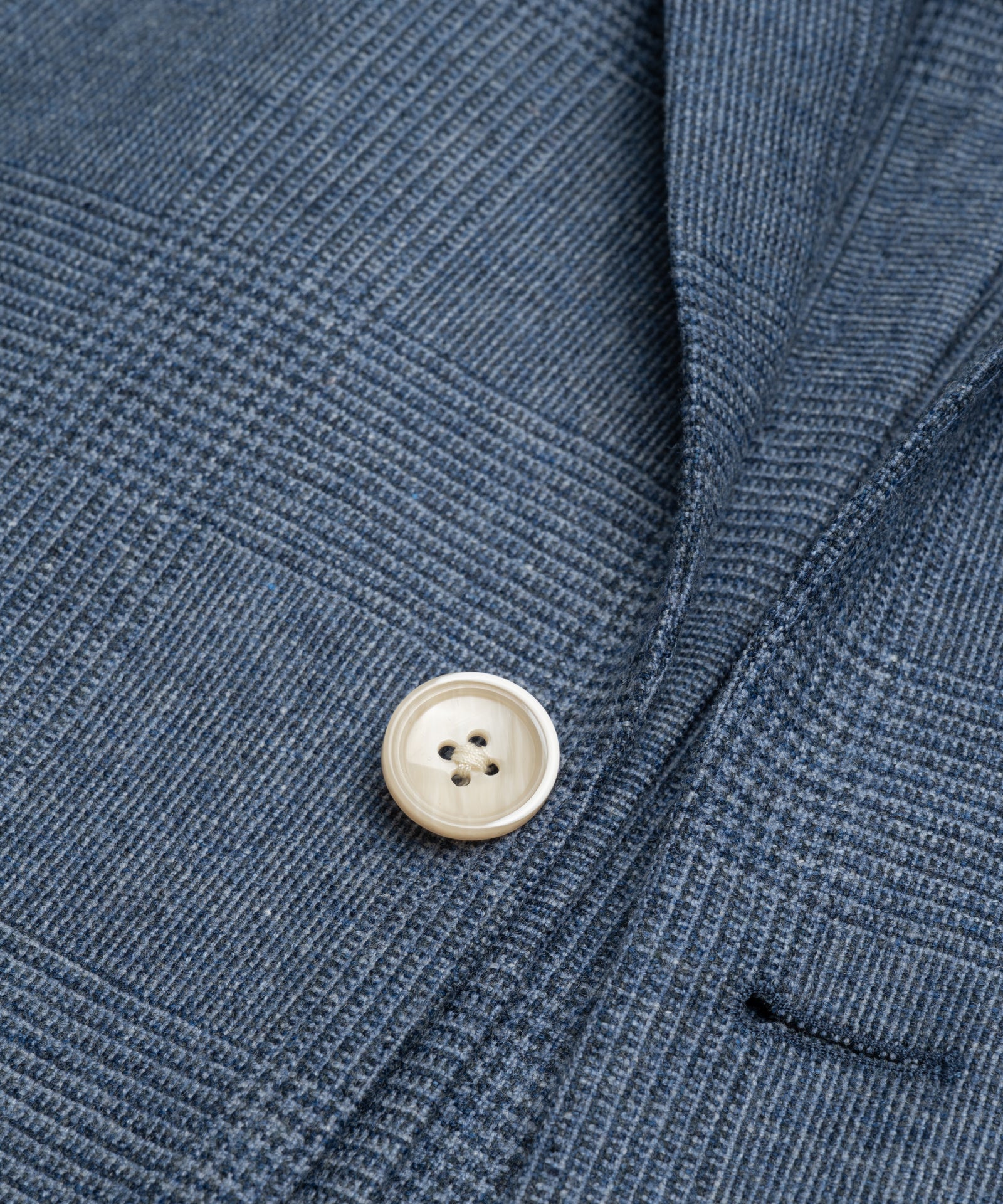 Pak Zegna Trofeo Cashmere blauw Prince of Wales