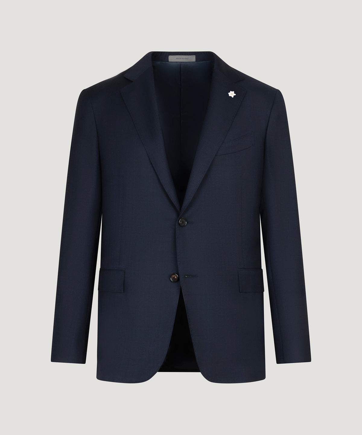 Pak scheerwol donkerblauw geruit