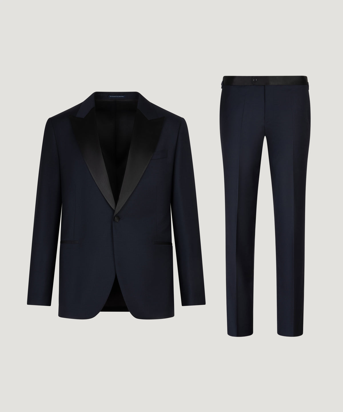 Smoking wol donkerblauw