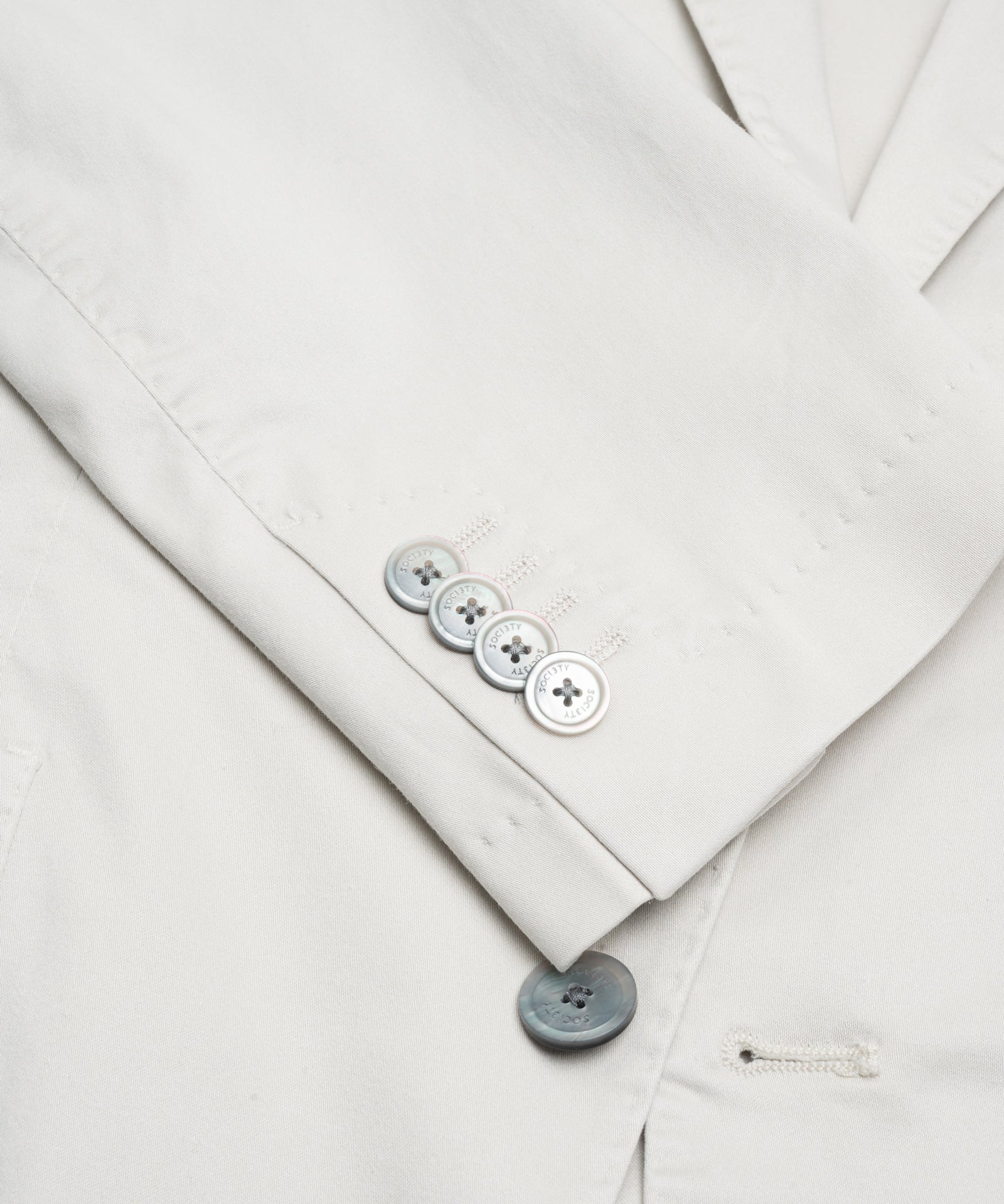 Colbert lyocell/katoen stretch garment-dyed off-white