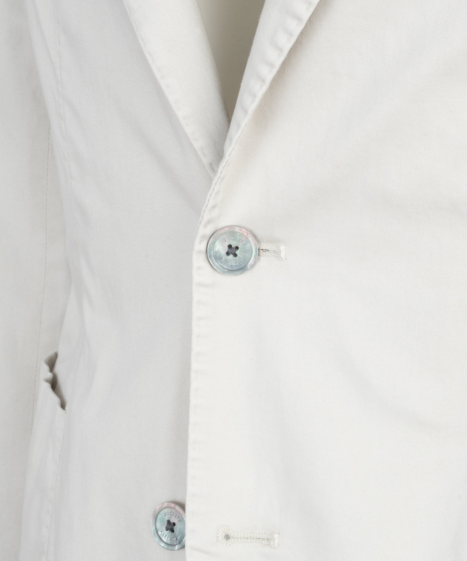 Colbert lyocell/katoen stretch garment-dyed off-white