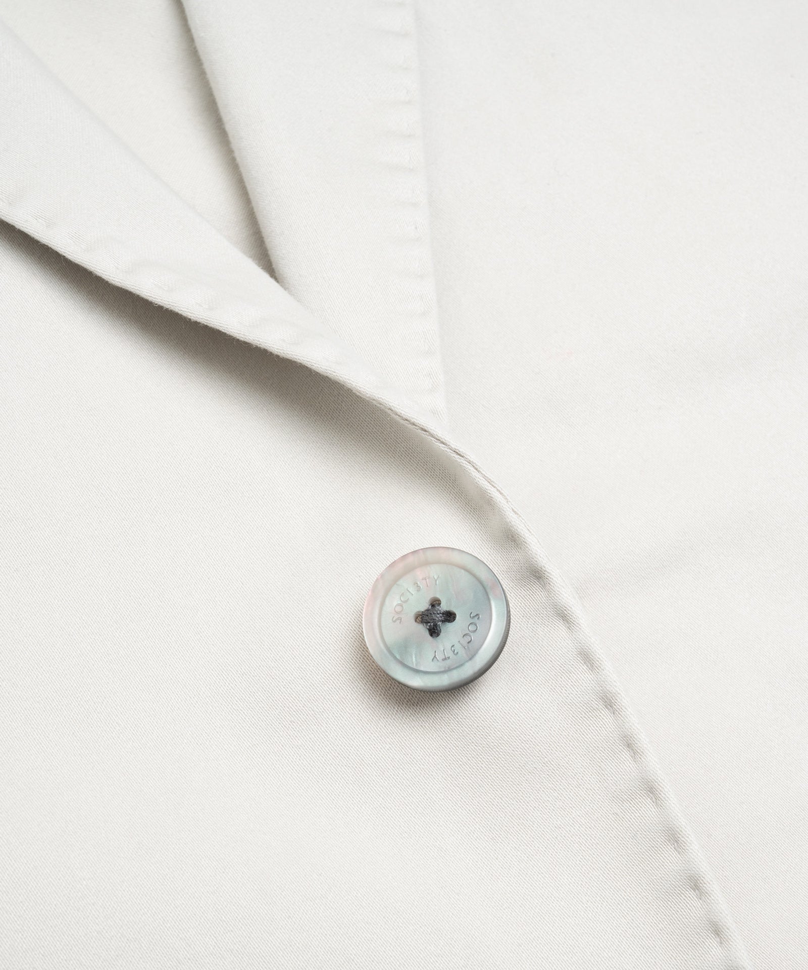 Colbert lyocell/katoen stretch garment-dyed off-white