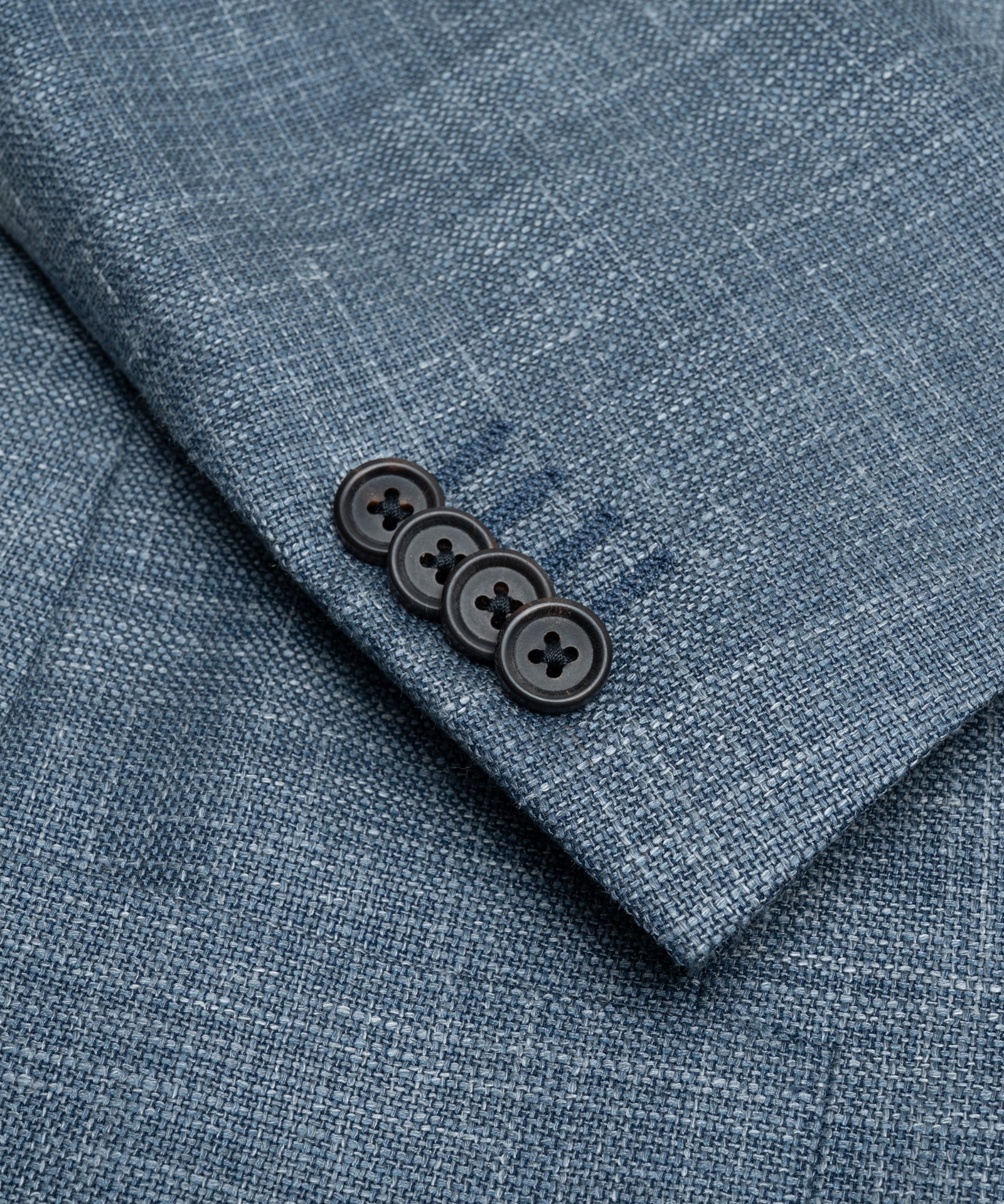 Colbert wol/zijde/linnen blauw