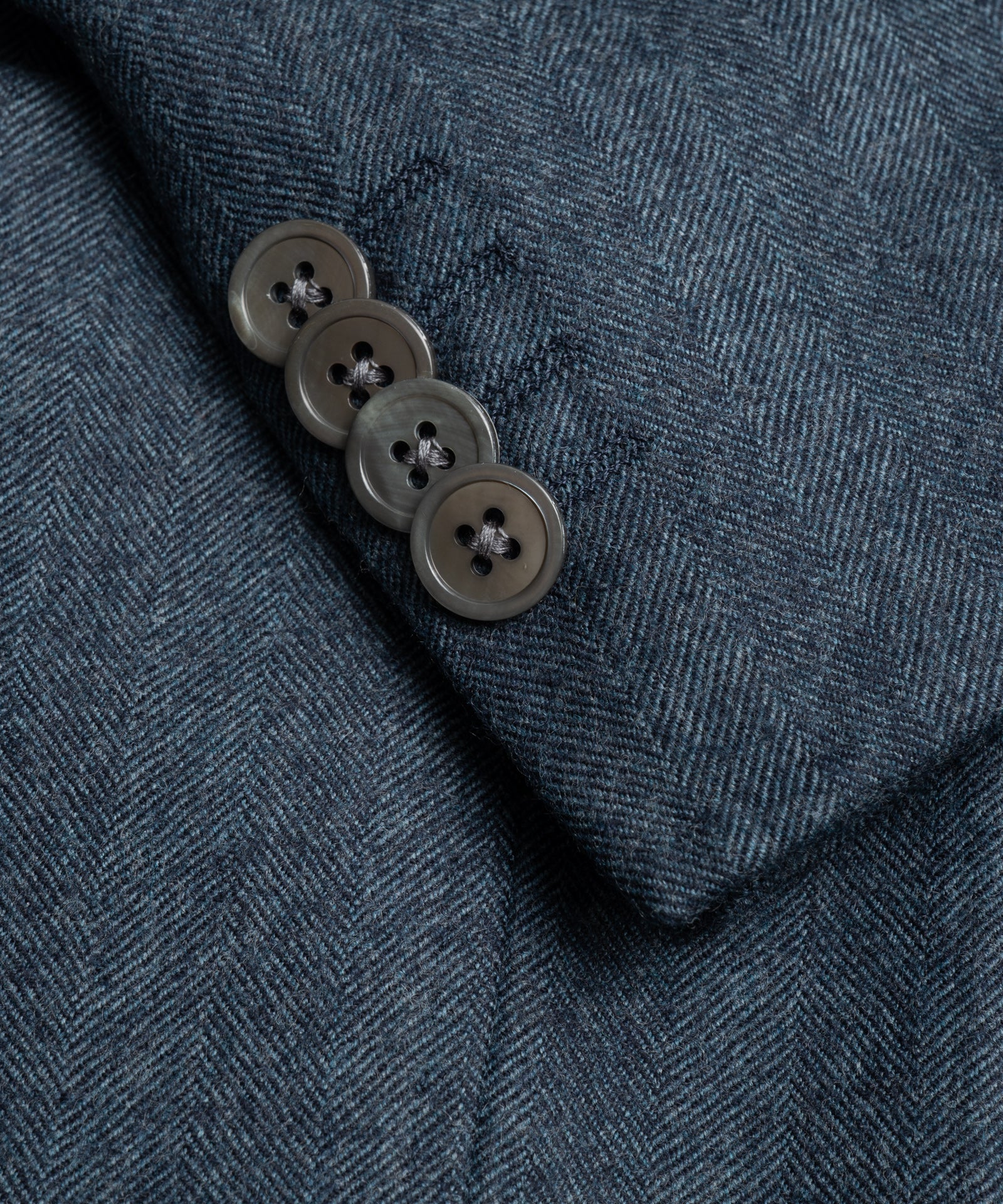 Colbert S110's wol Reda Timeless blauw visgraat