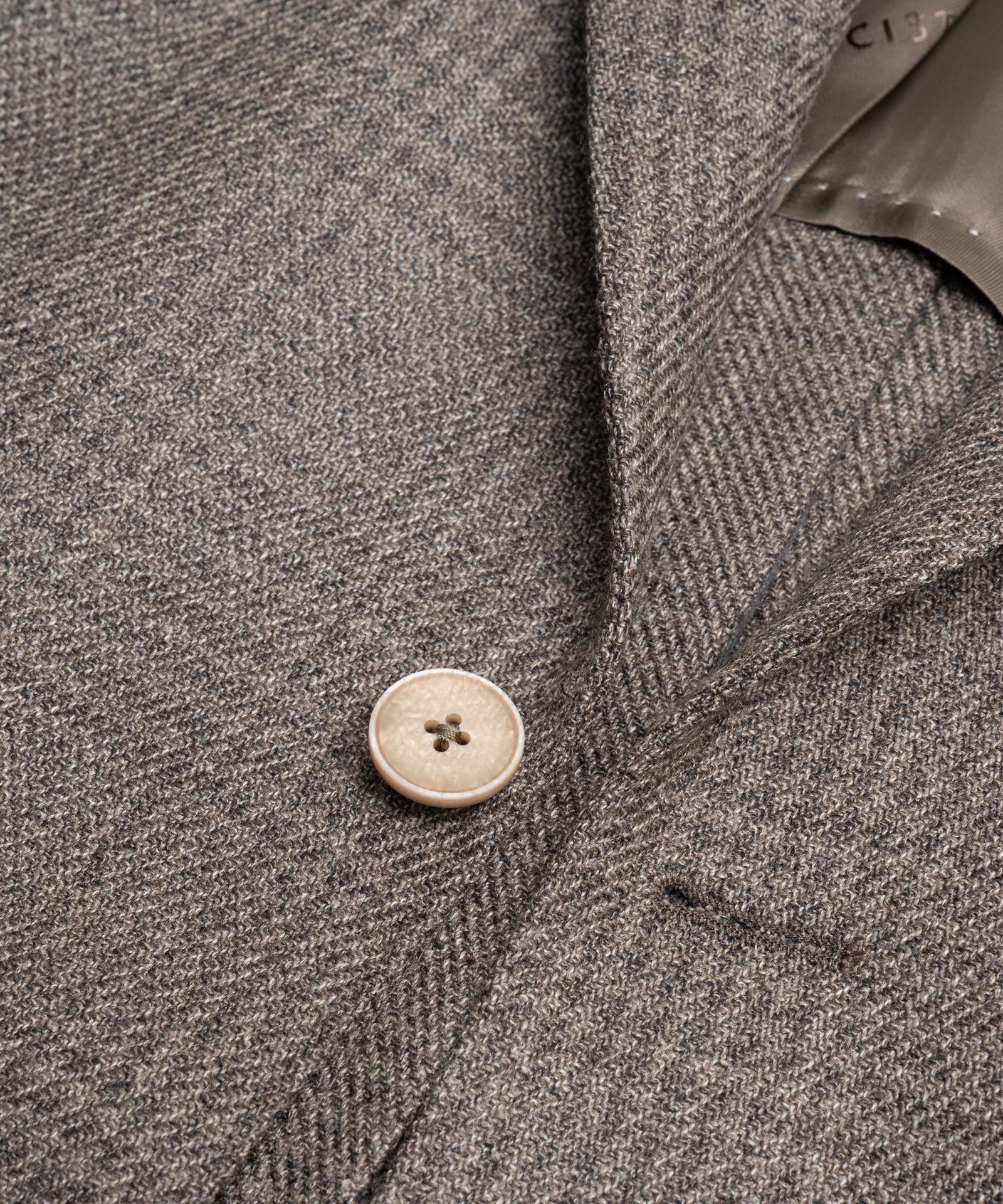 Colbert scheerwol VBC Vintage bruin geruit