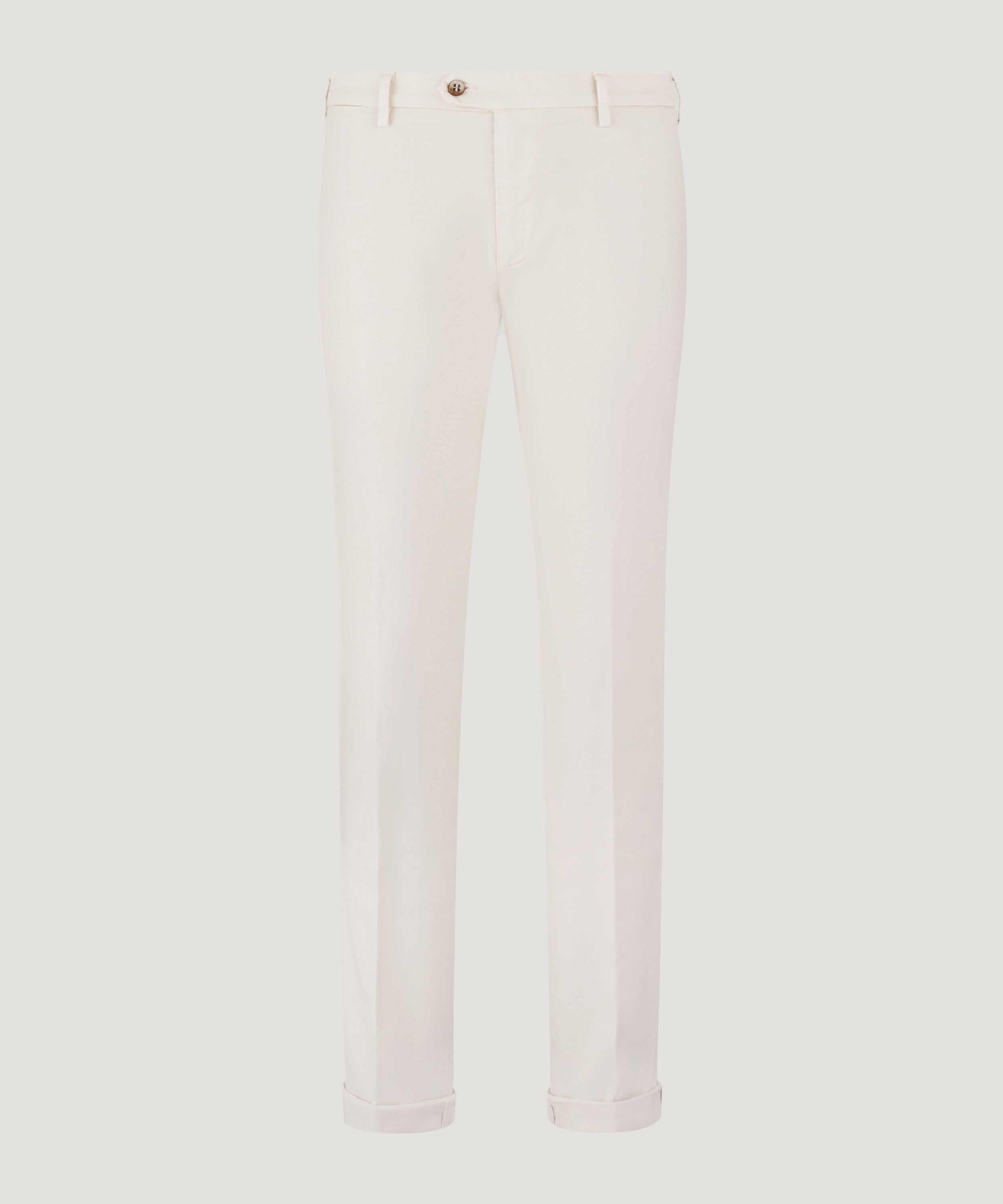New York style chino katoen/modal stretch lichtgrijs