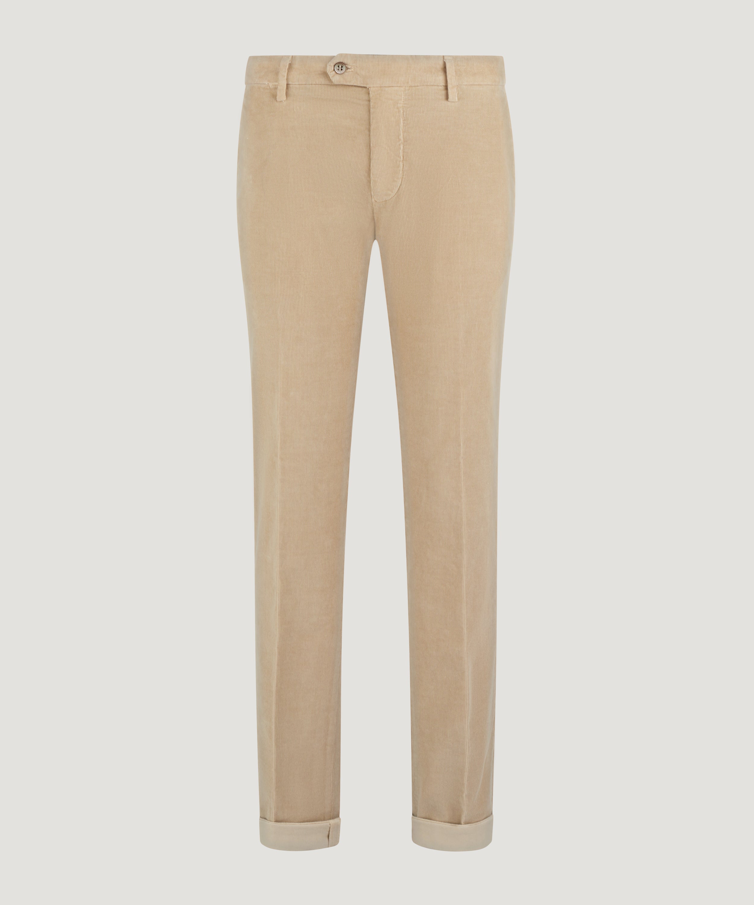 New York style chino gewassen katoen corduroy stretch beige