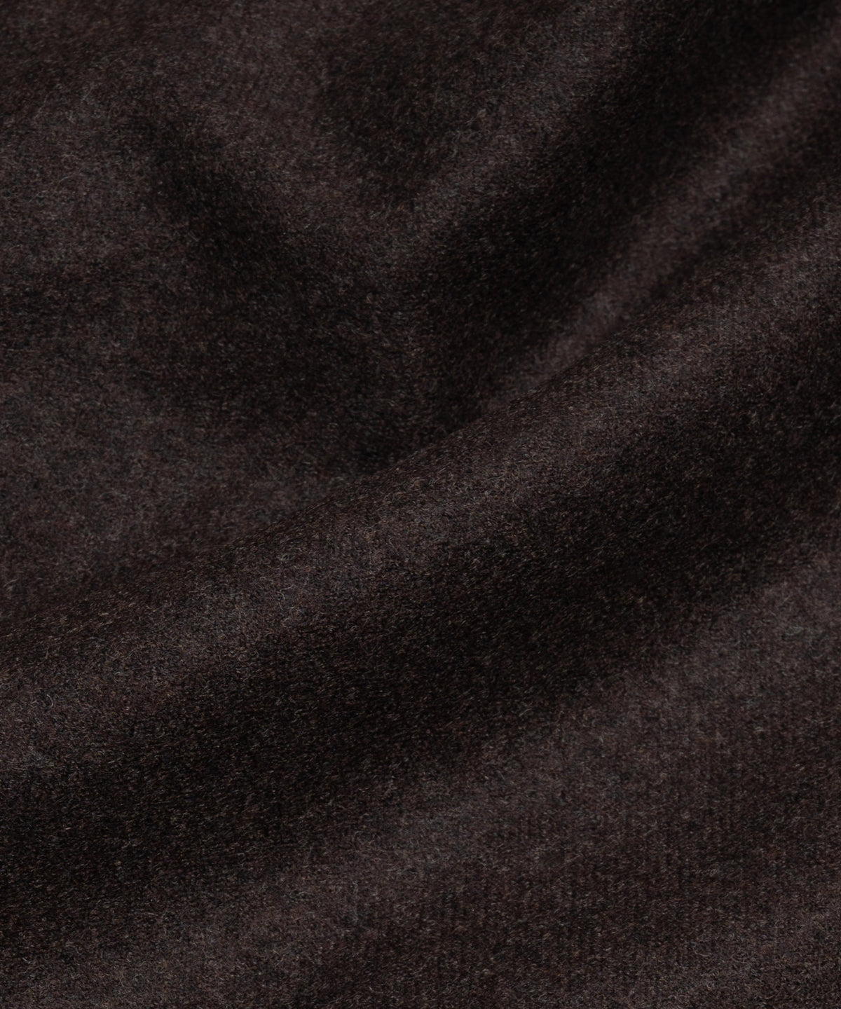 Bari pleated chino scheerwol stretch donkerbruin