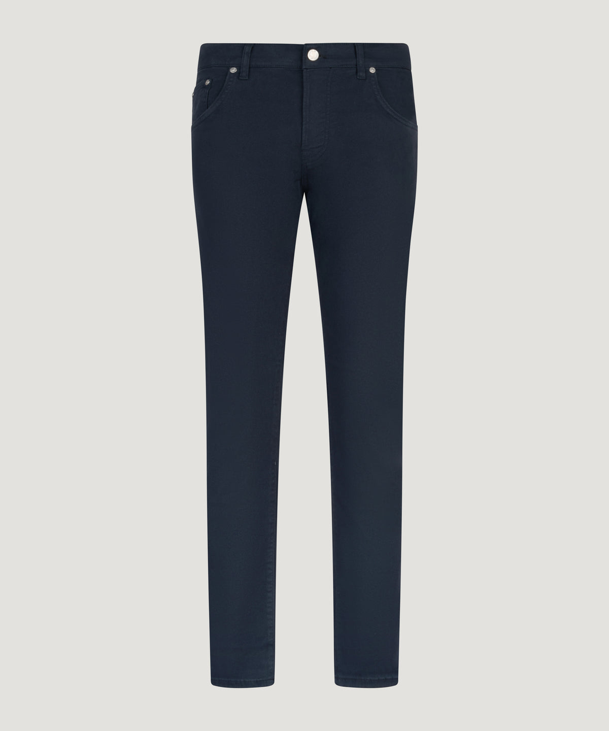 Breakbeat 5-pocket katoen/lyocell stretch donkerblauw
