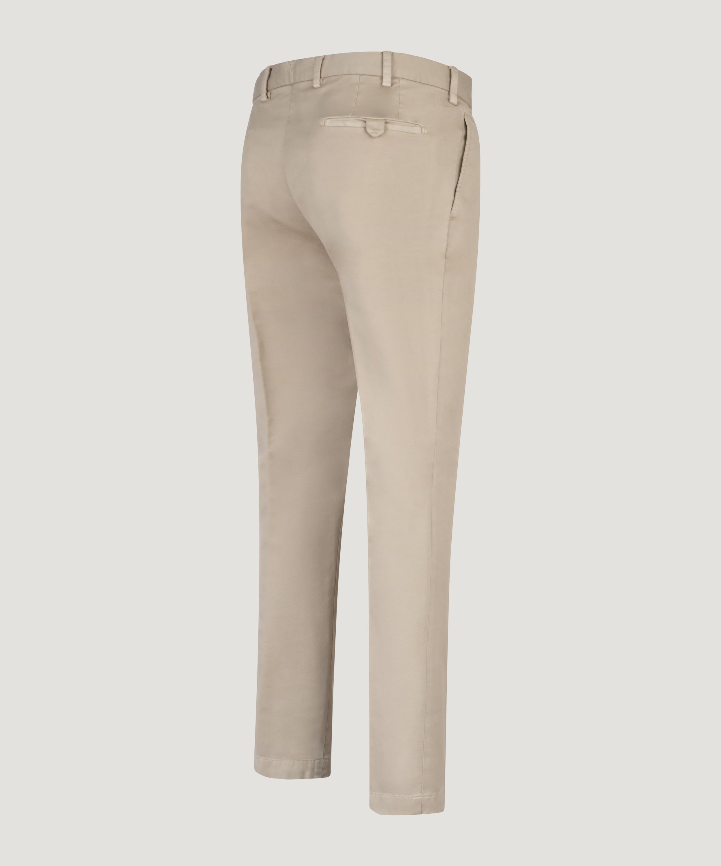 Pantalon Supima katoen stretch zand