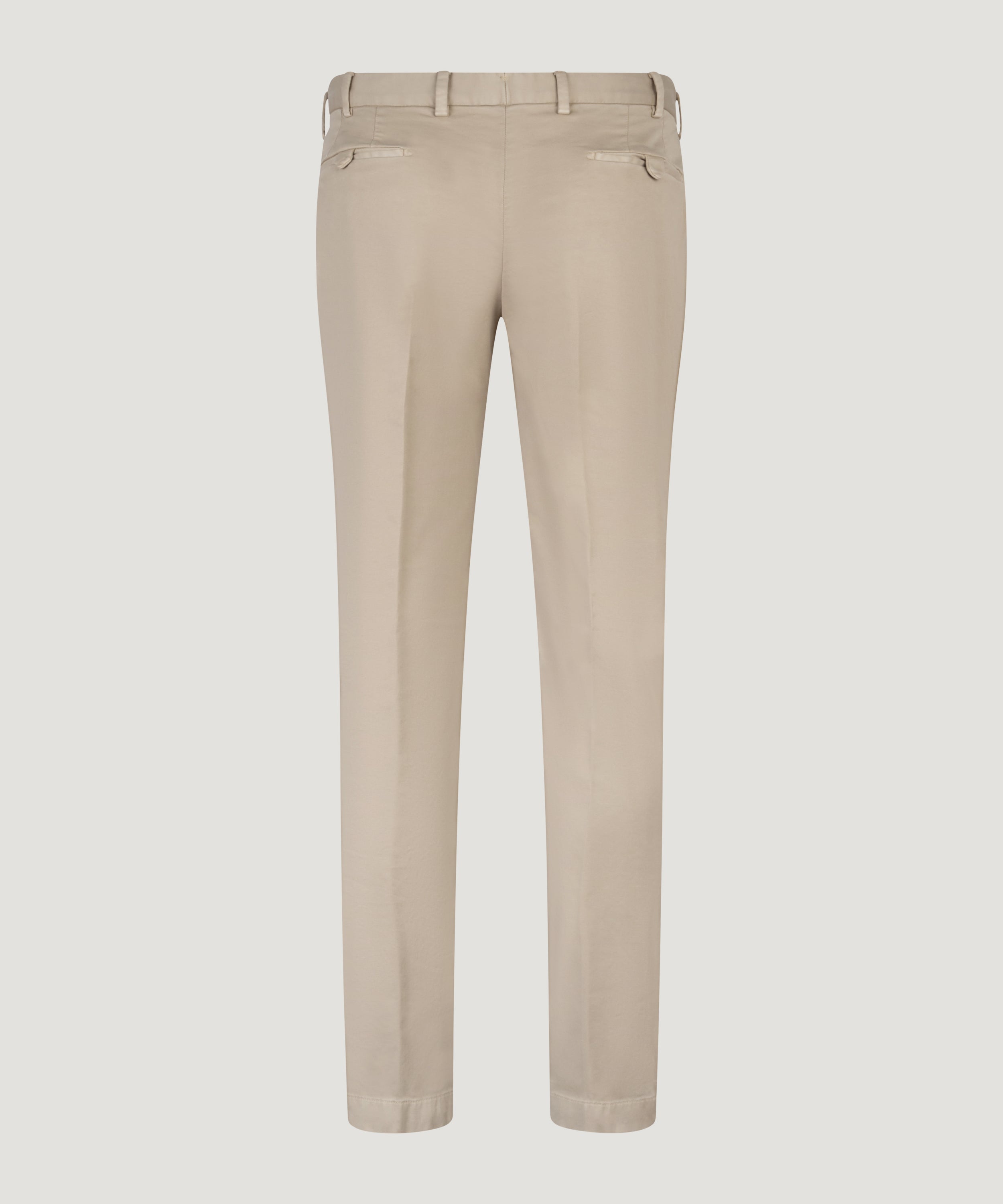 Pantalon Supima katoen stretch zand
