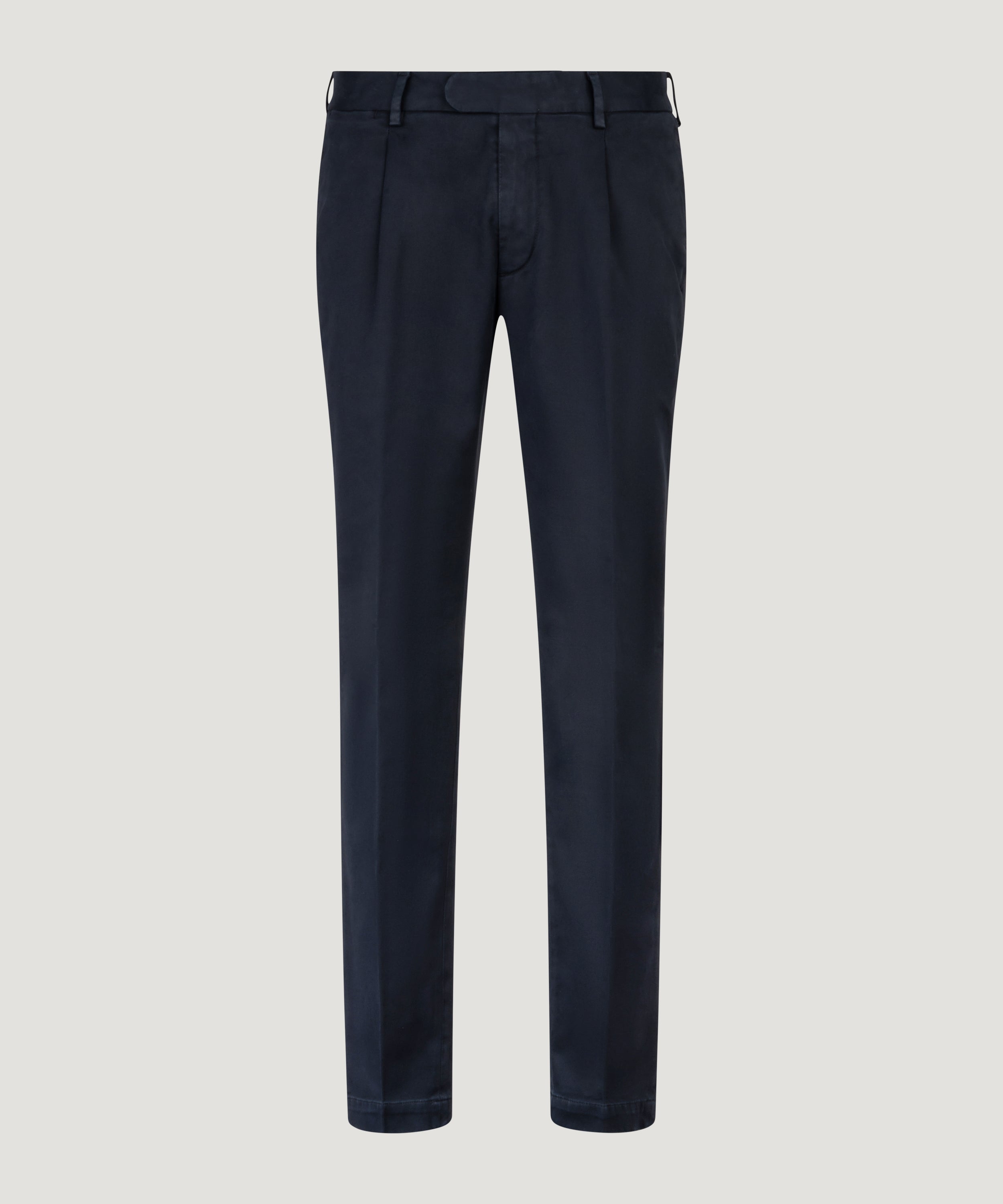Pantalon Supima katoen stretch donkerblauw