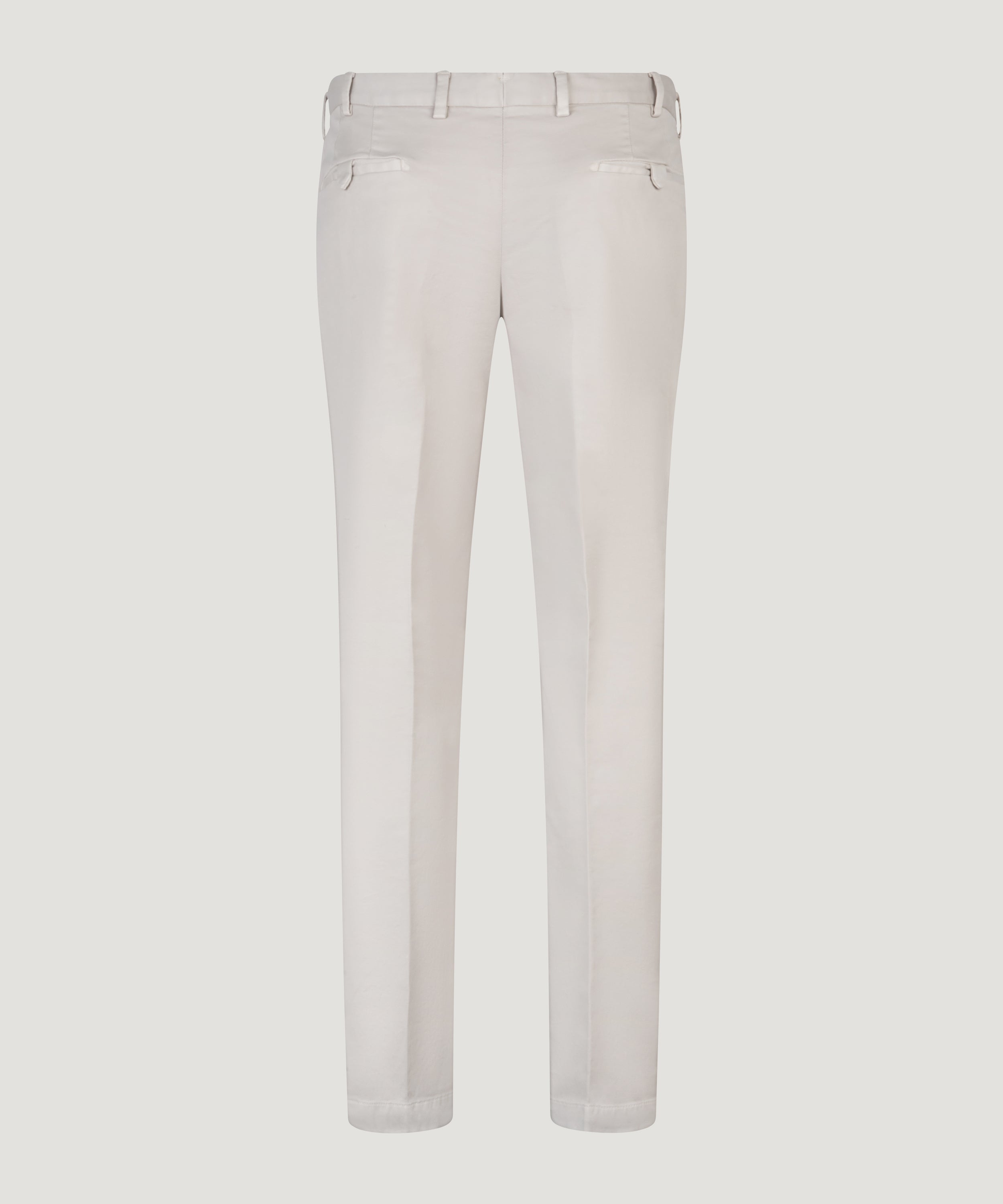 Pantalon Supima katoen stretch lichtgrijs