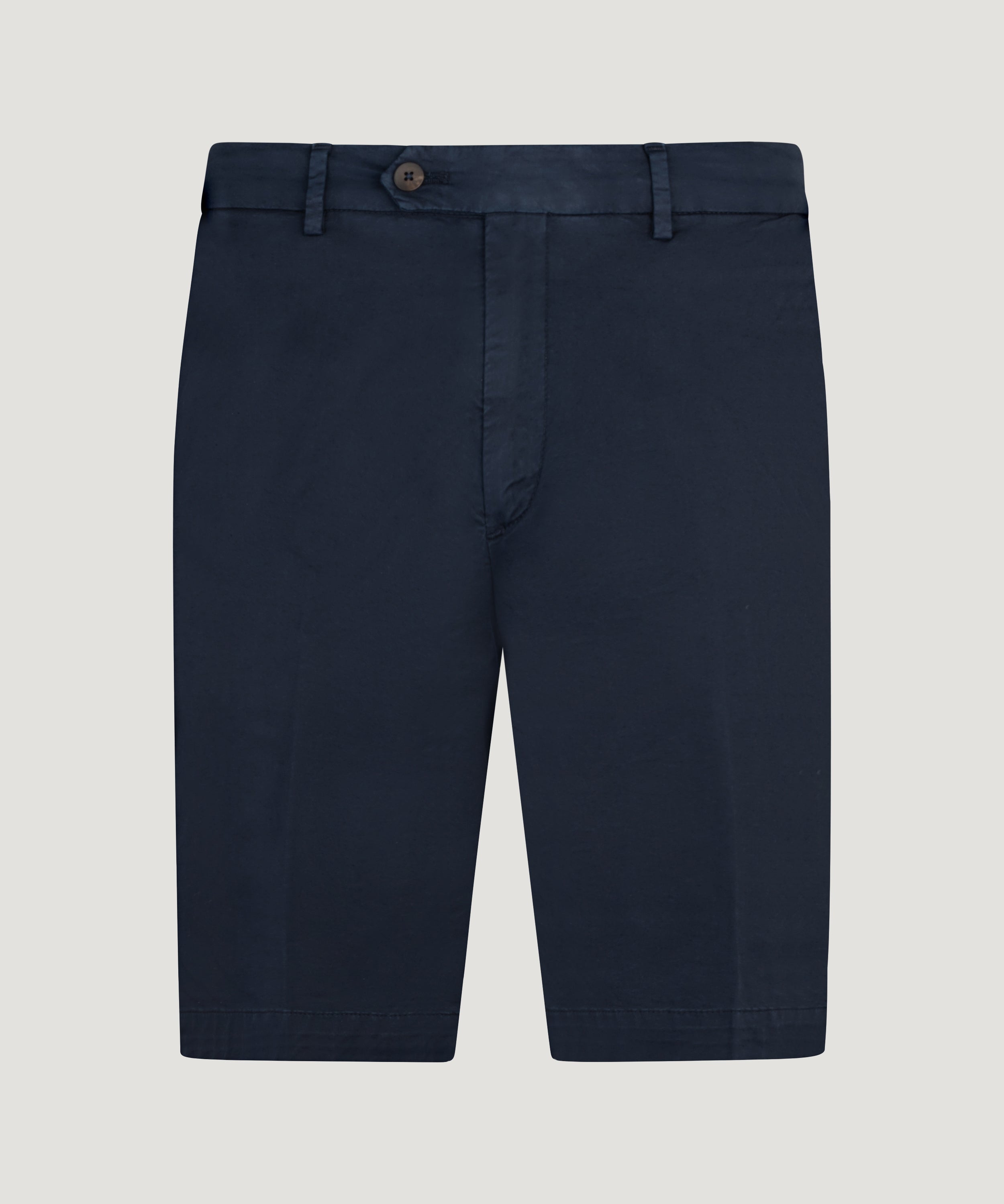 Slim shorts katoen stretch donkerblauw