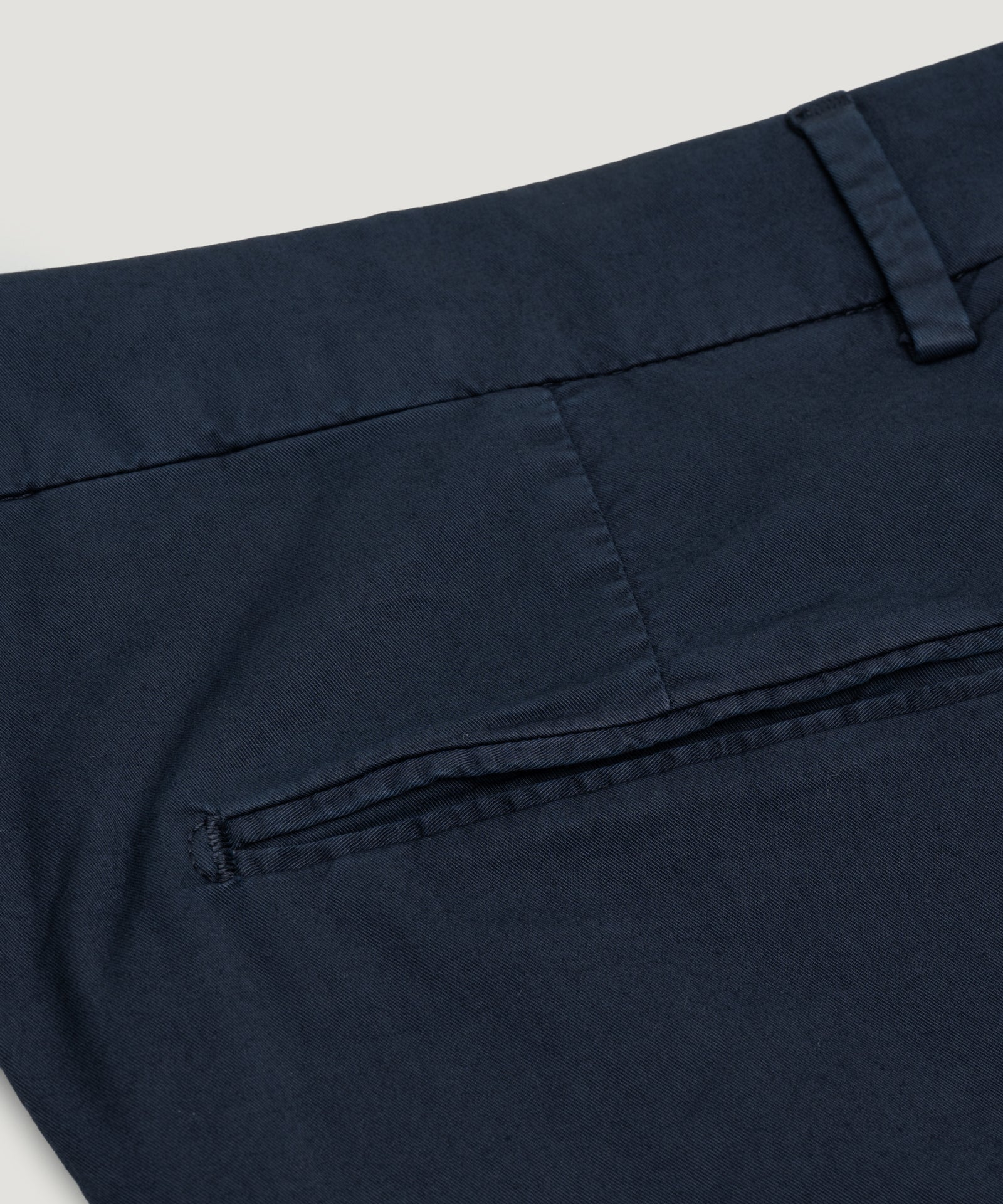 Slim shorts katoen stretch donkerblauw