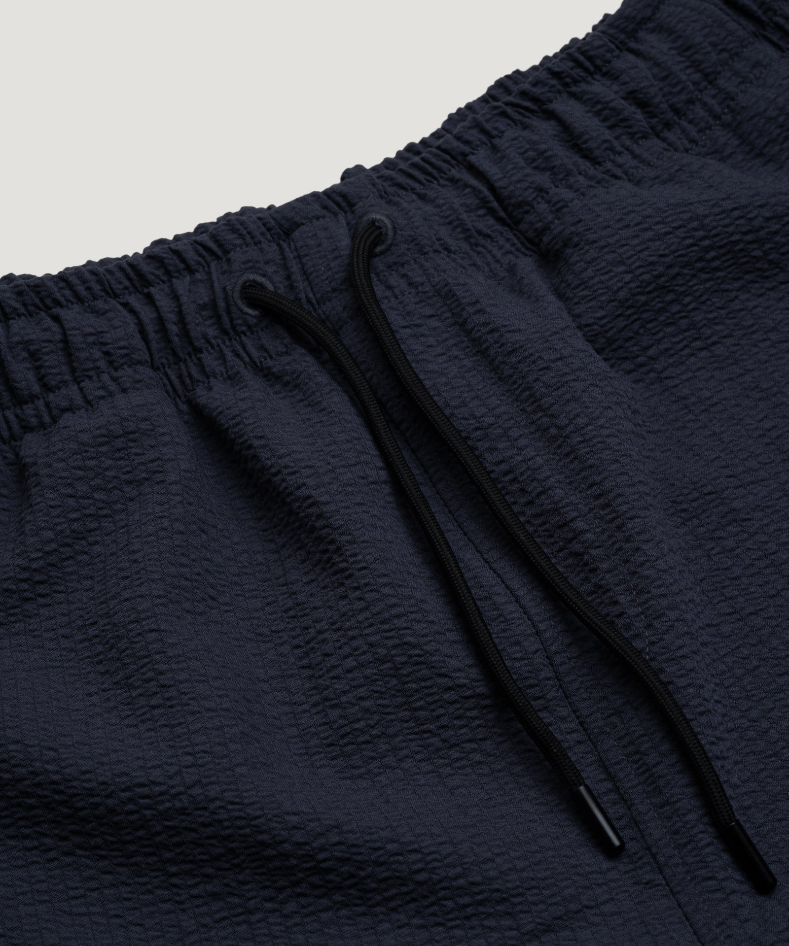 Seersucker shorts donkerblauw