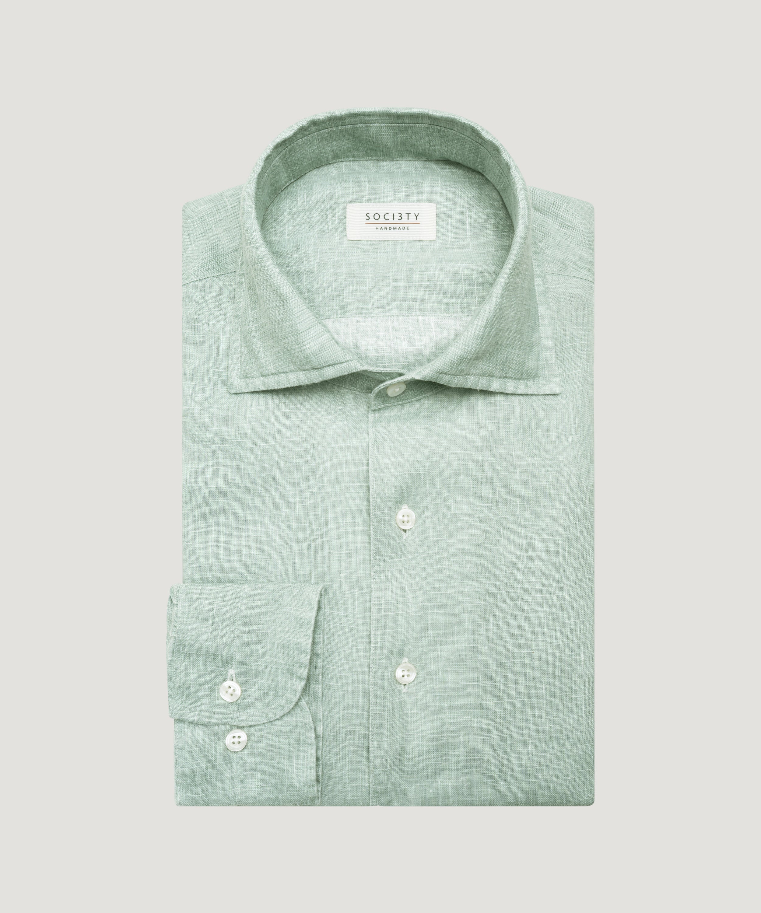 Overhemd one piece linnen lichtgroen