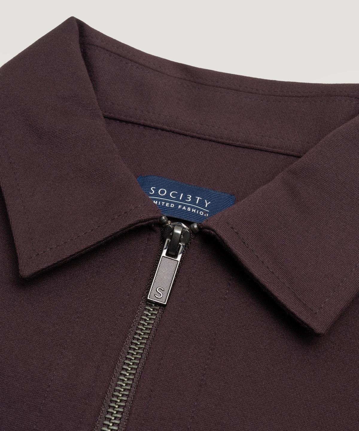 Overshirt viscose/polyamide stretch bordeauxrood