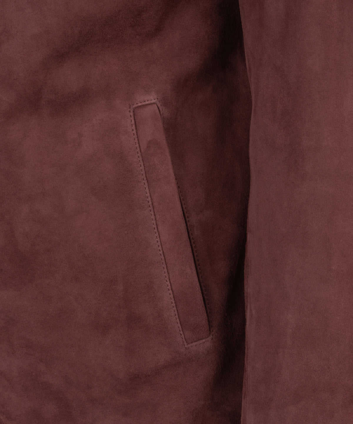 Mex overshirt suède bordeauxrood