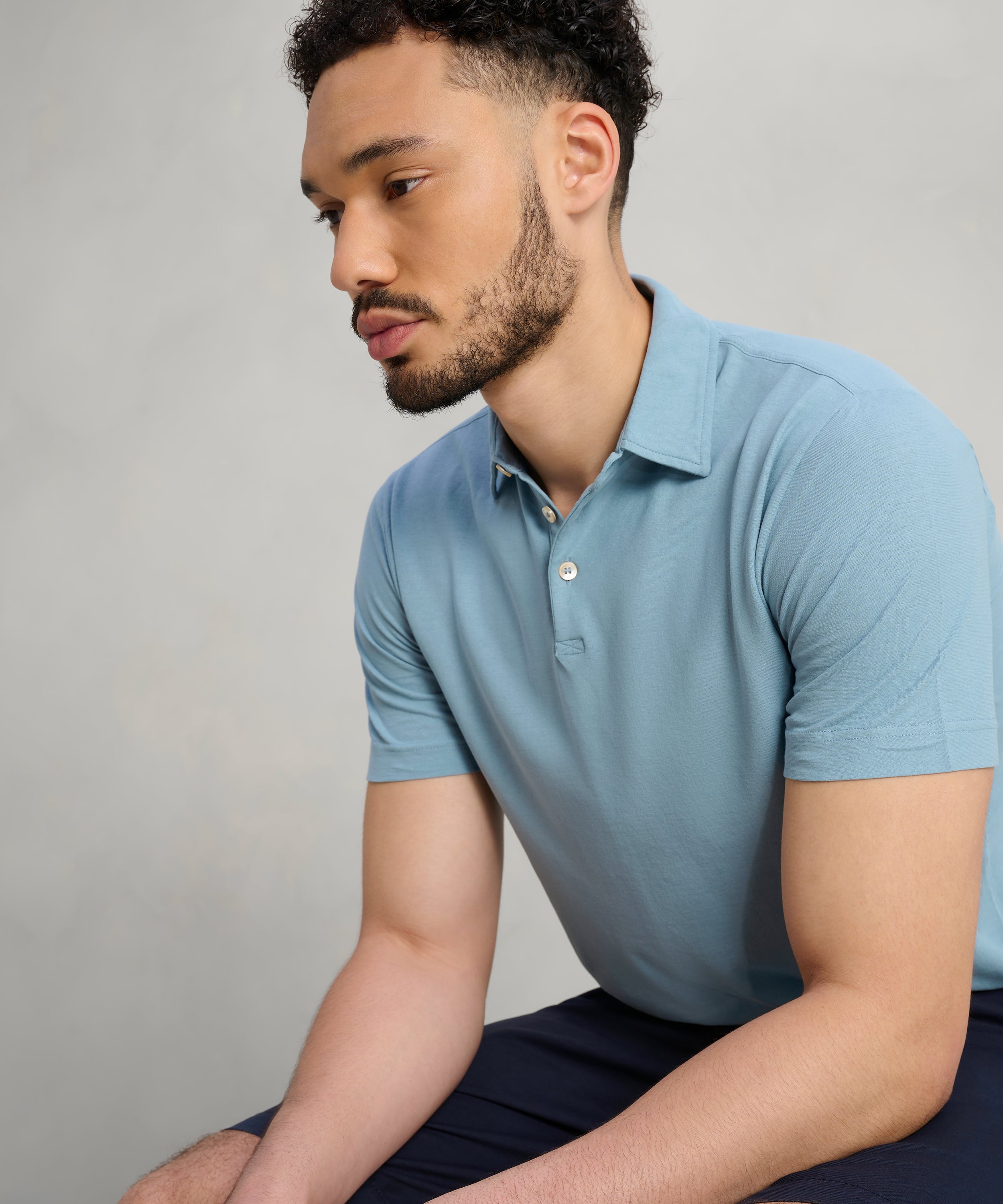 Polo Cool Cotton lichtblauw