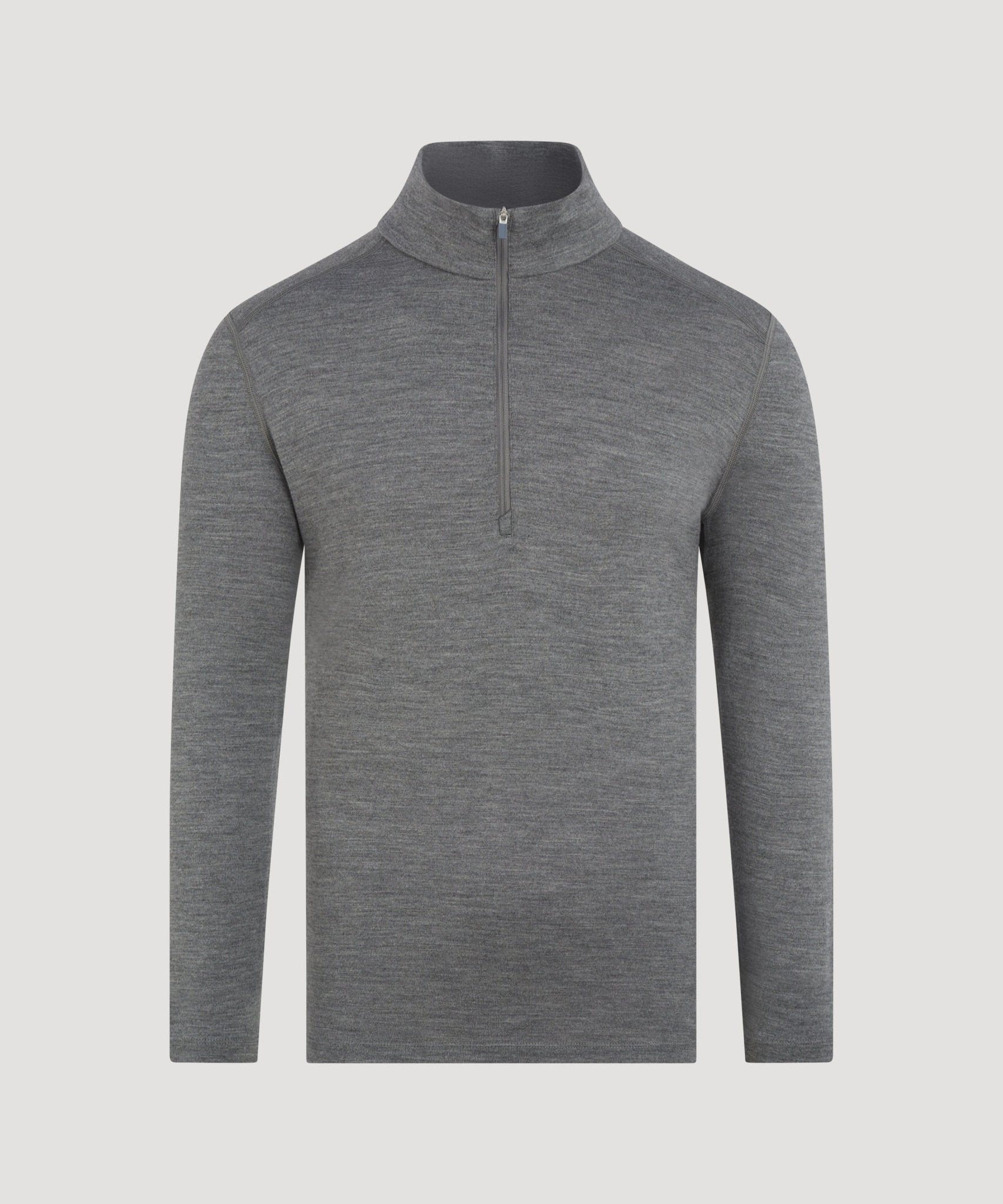 ICEBREAKER 260 Tech Half - zip Thermal Top merinowol gritstone grijs - THE SOCIETY SHOP