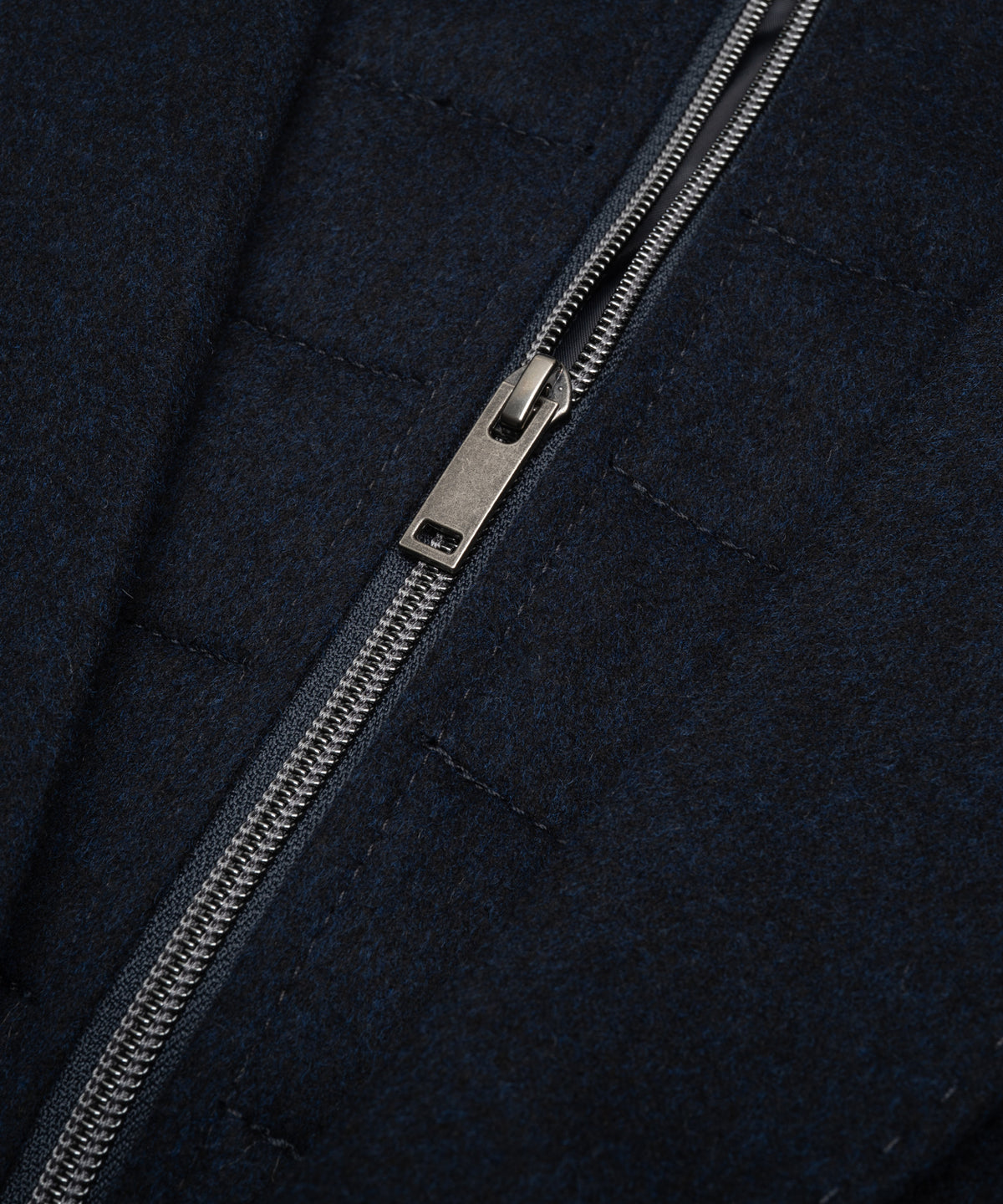 Overcoat scheerwol Doeskin donkerblauw