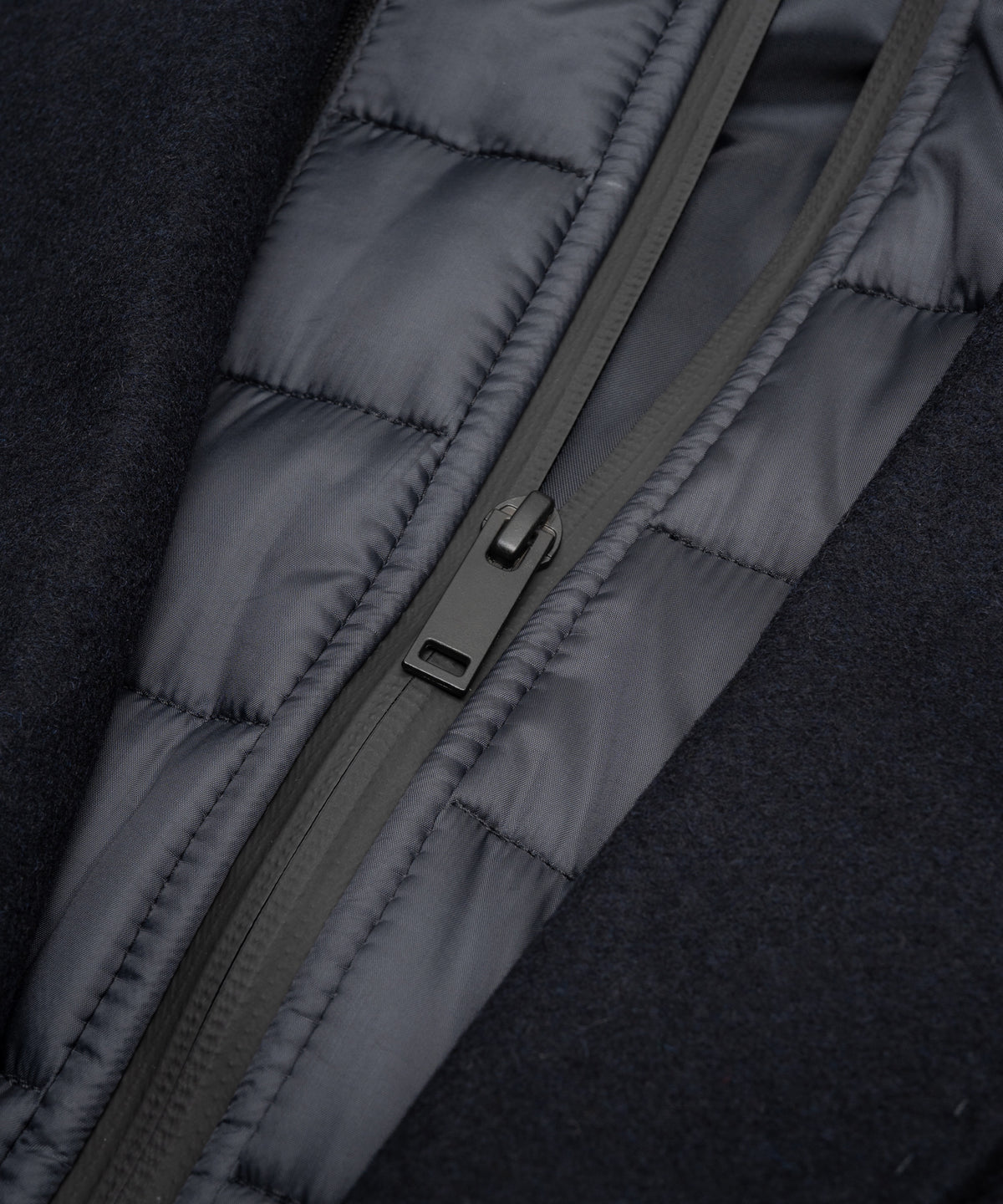 The Coat wol-kasjmiermix donkerblauw