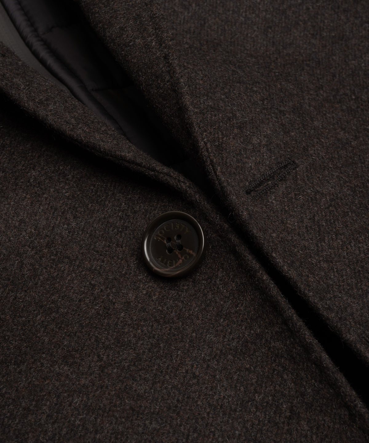 The Coat wol-kasjmiermix donkerbruin