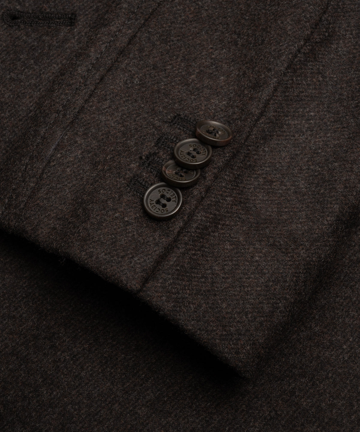 The Coat wol-kasjmiermix donkerbruin