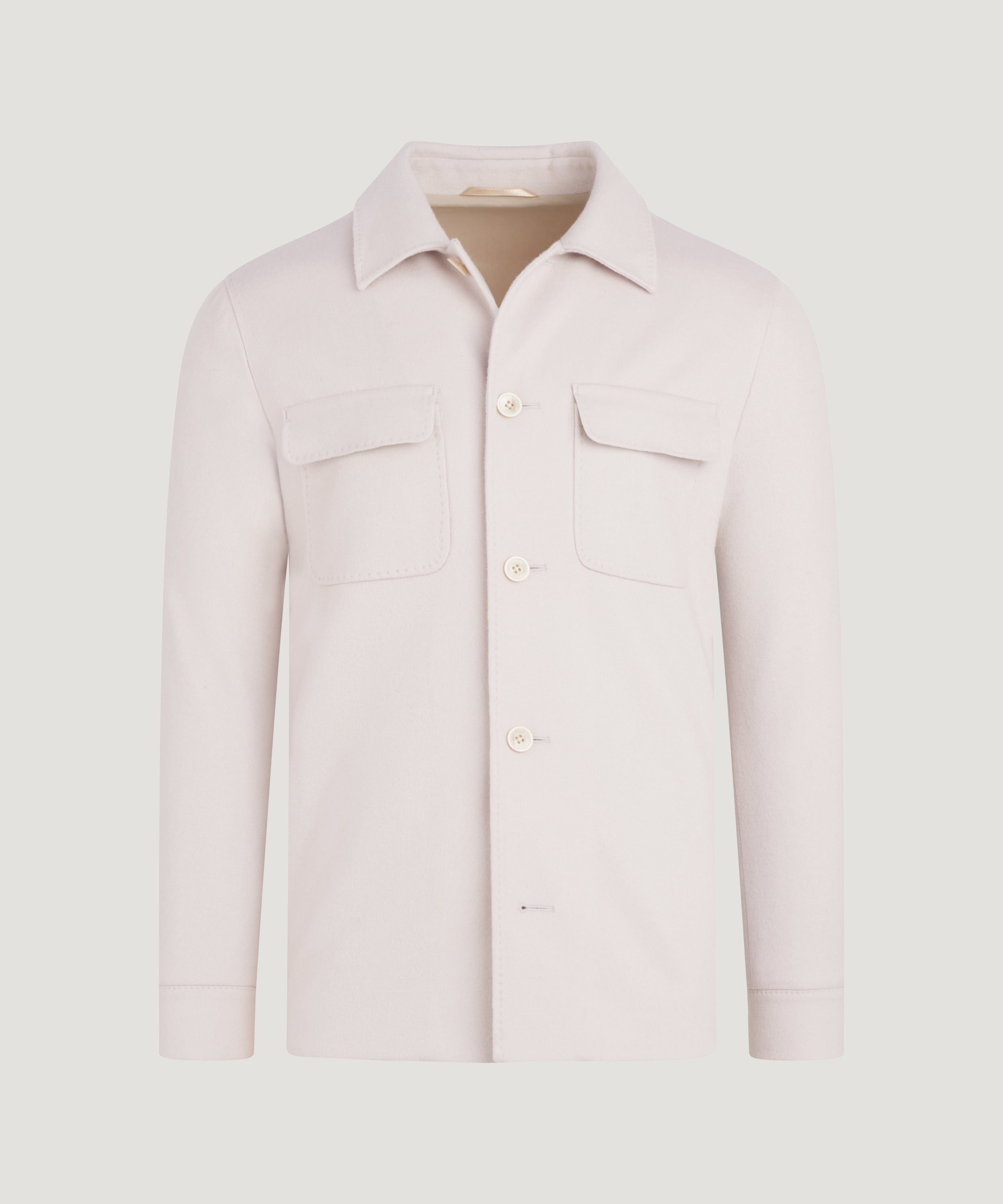 Overshirt wol/kasjmier off-white
