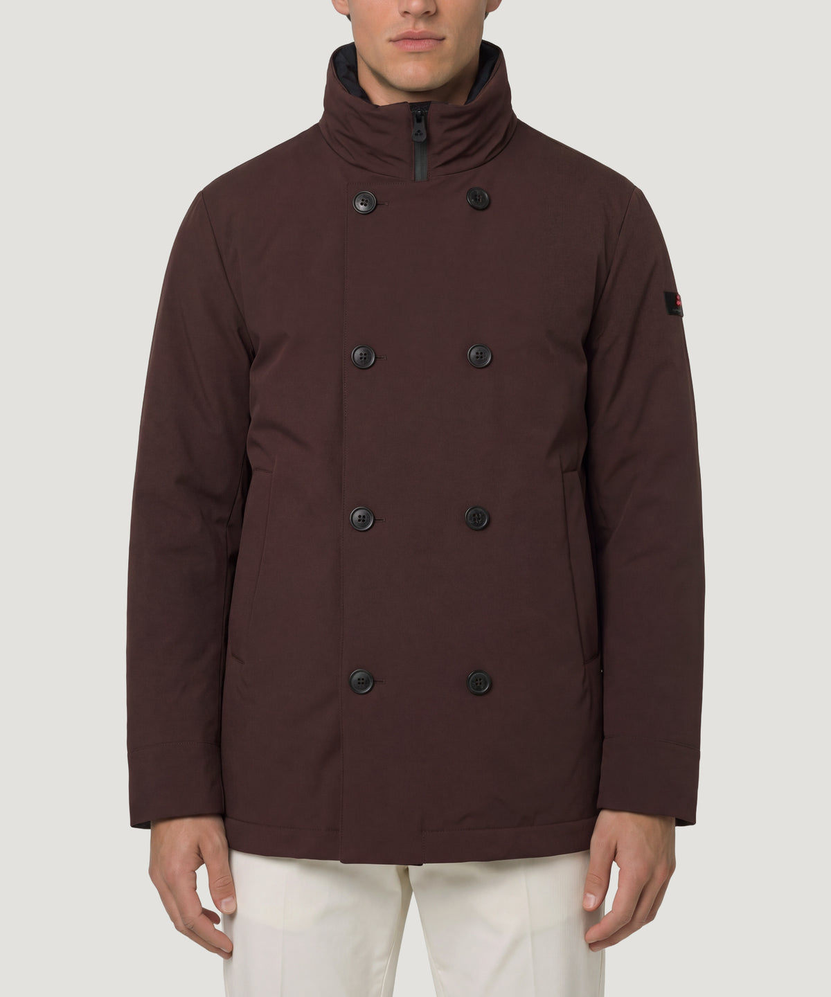 Militao TJ Grs 02 double-breasted jas bordeaux