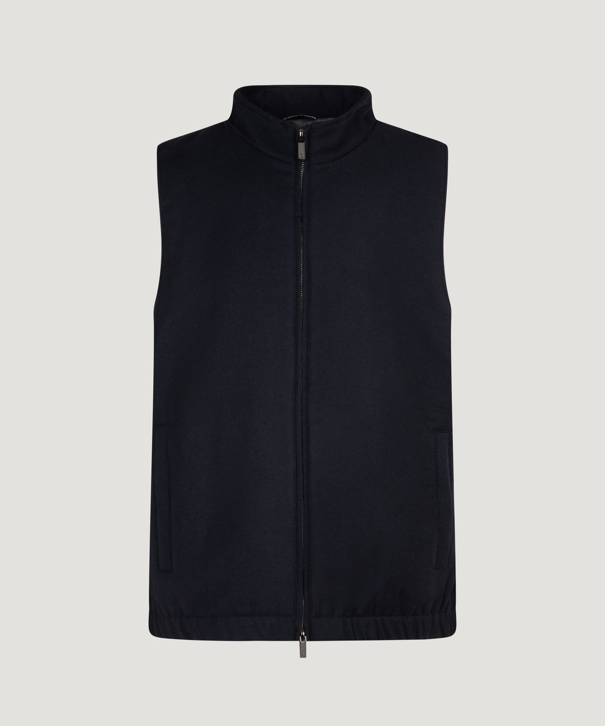 Lorenzo light flannel bodywarmer scheerwol donkerblauw